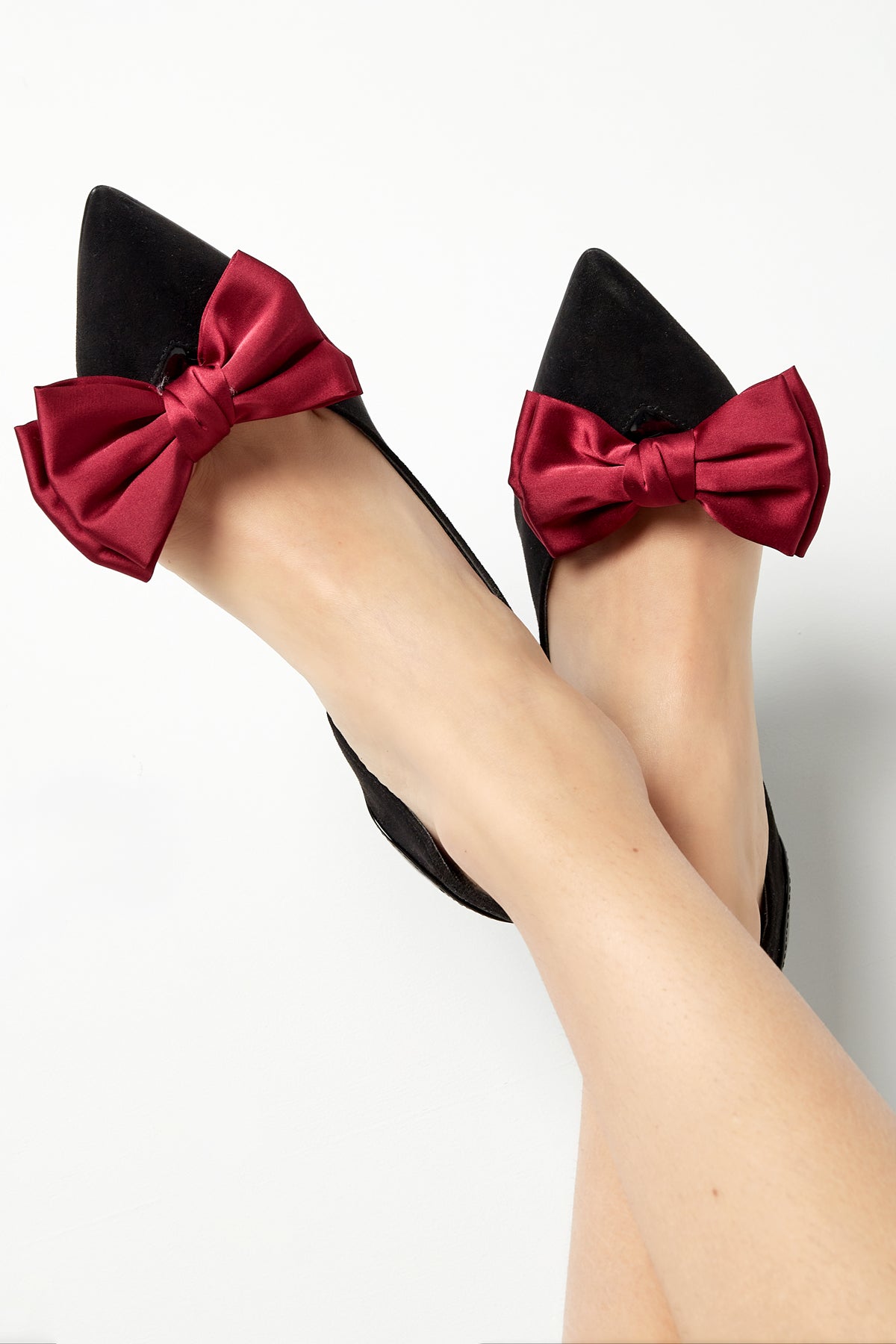 Schuhclips | Bogen | Rot