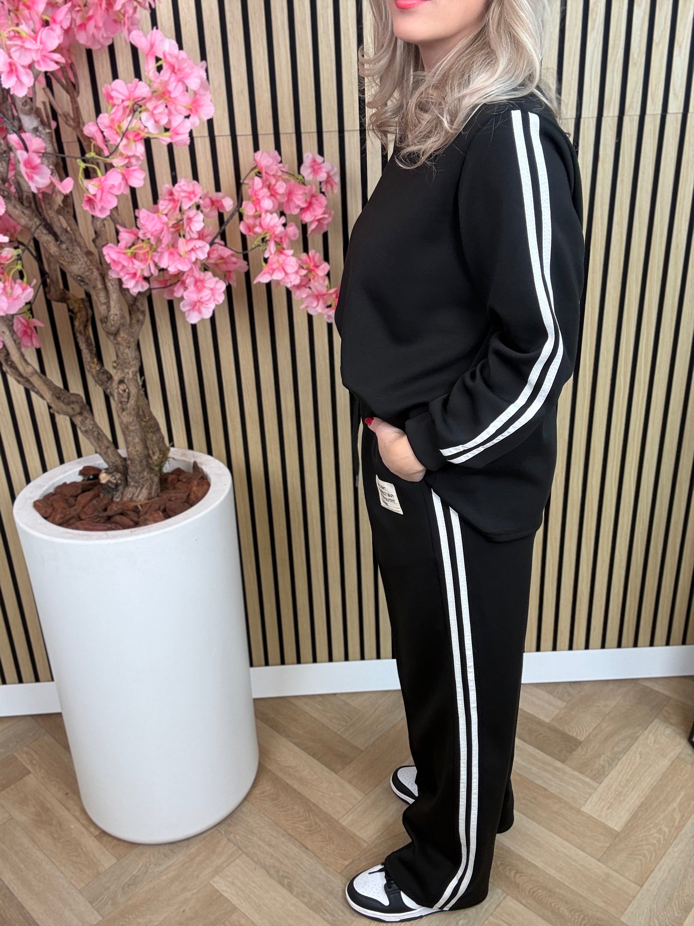 2-Delige set | Streep | Zwart