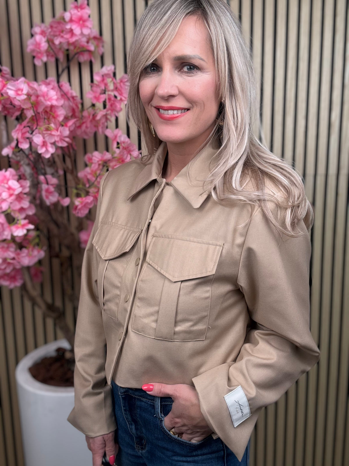 Jacke | Ambika | taupe