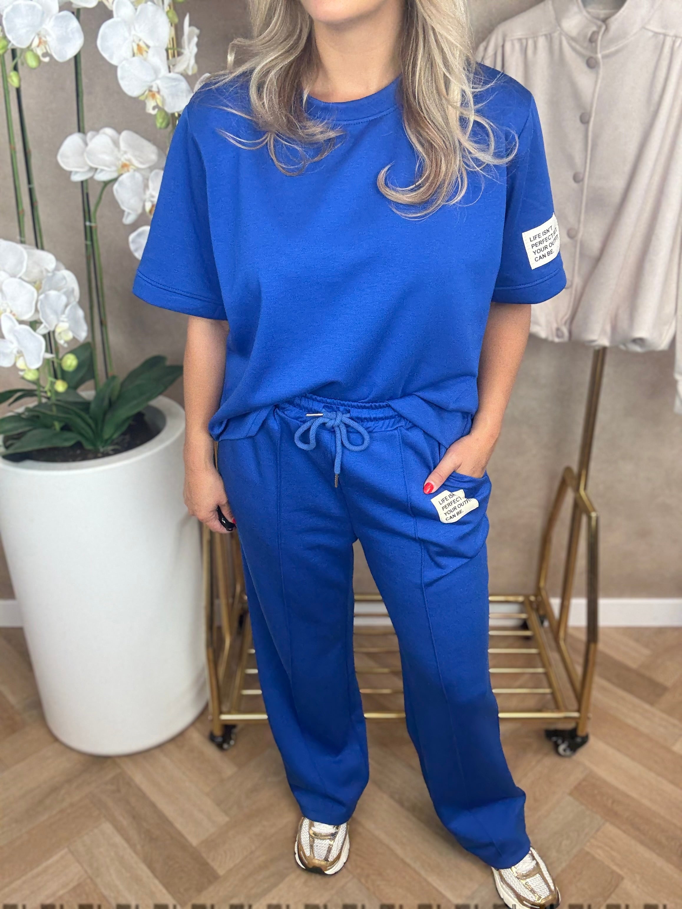 Set | Joggingpak | kobaltblauw