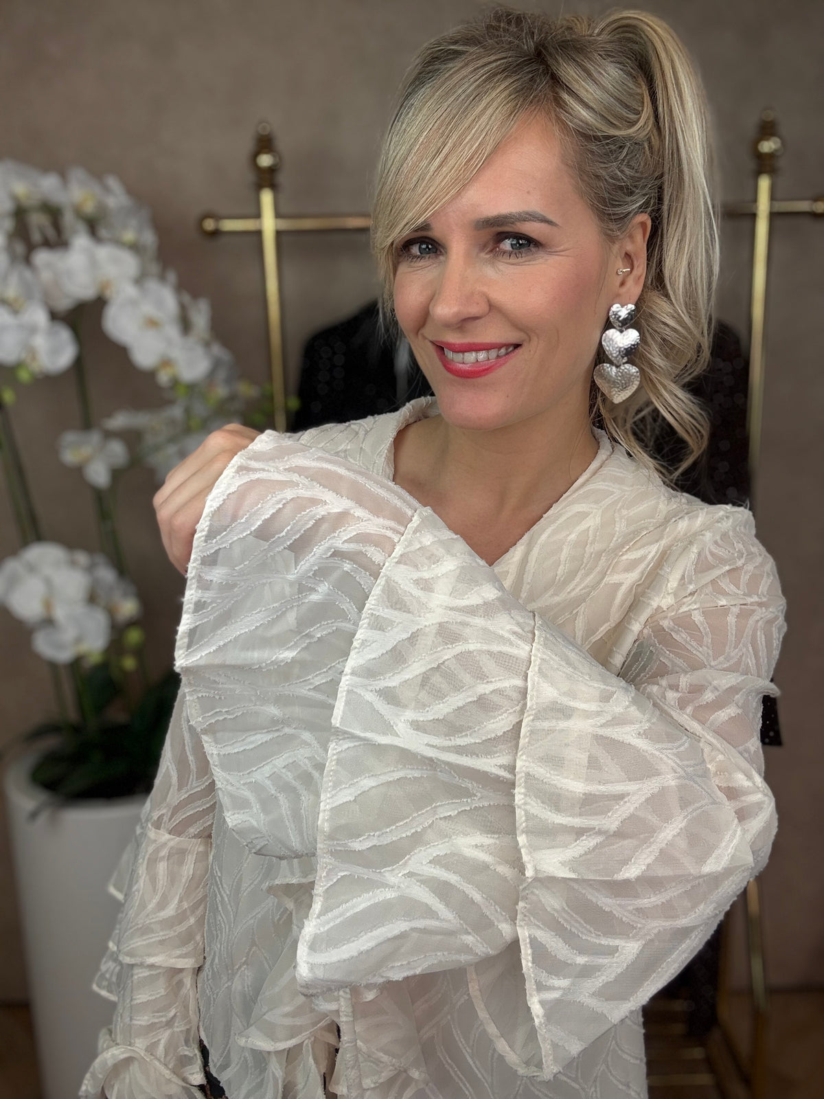 Bluse | Jill | Beige
