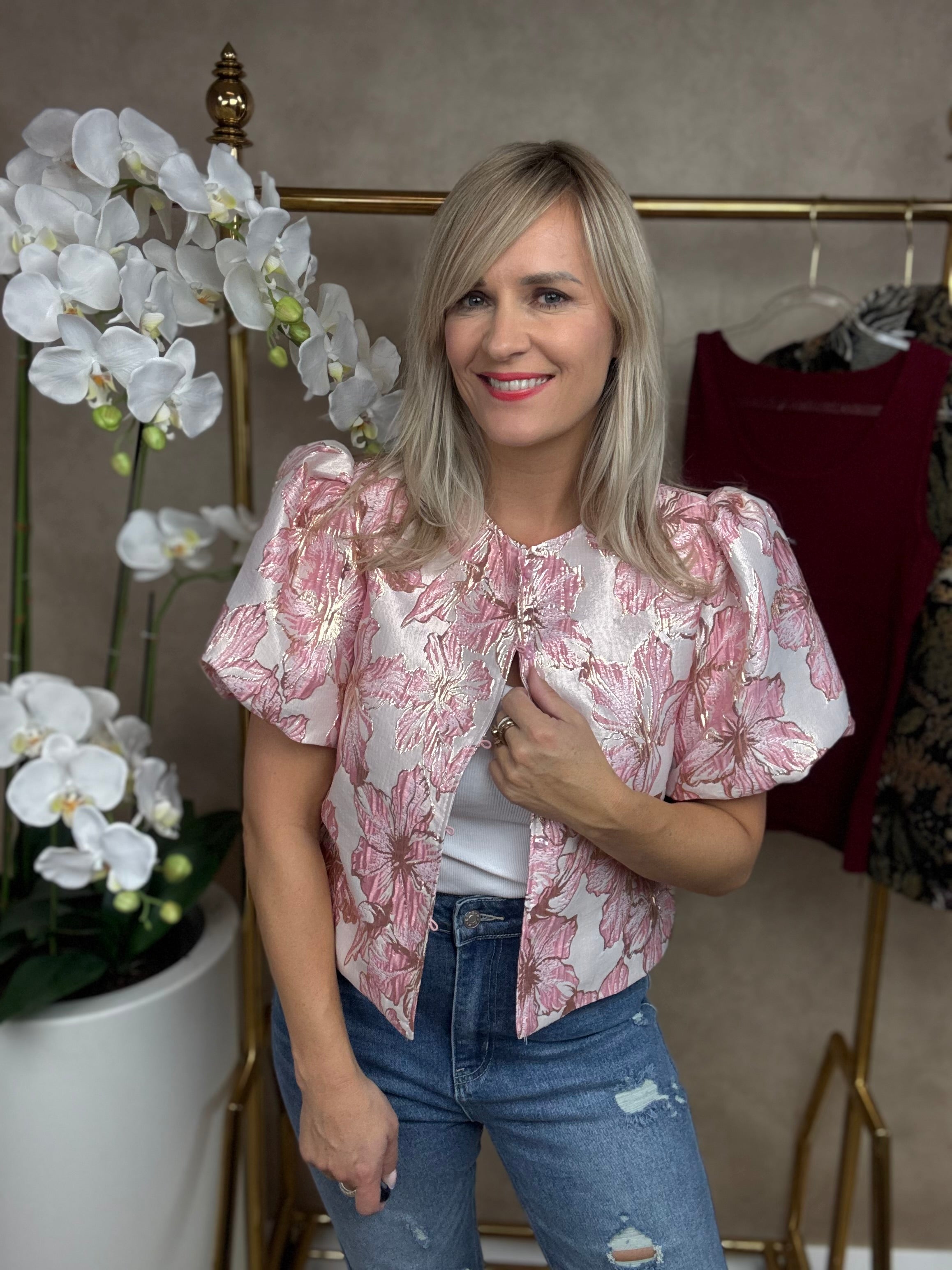 Top | Flower | Roze-goud