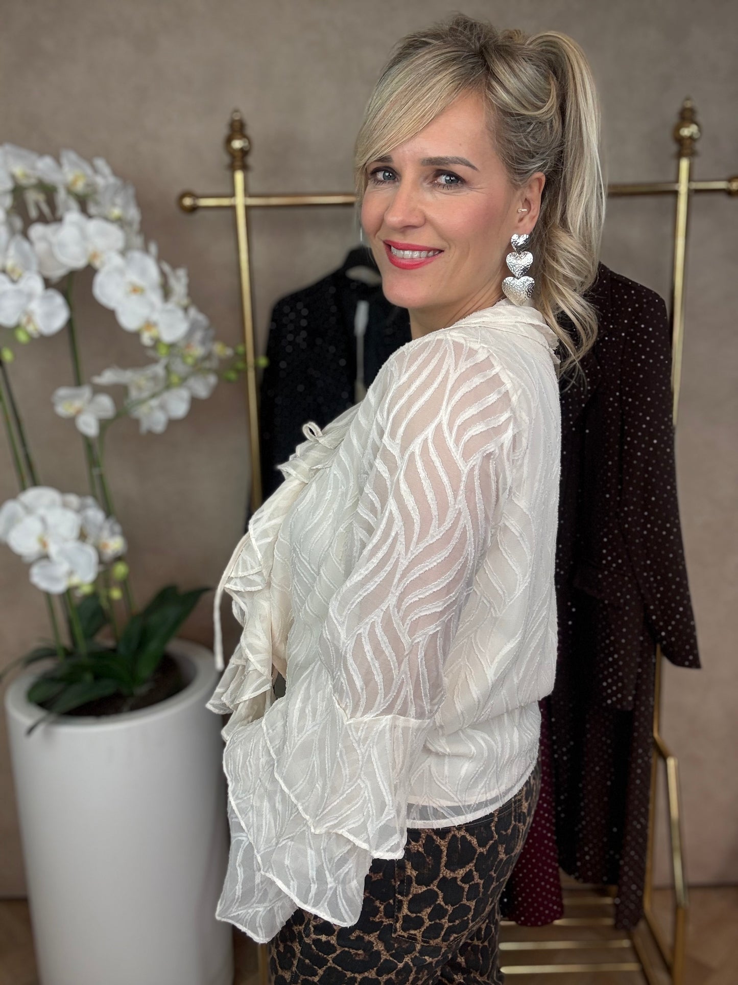 Blouse | Jill | Beige