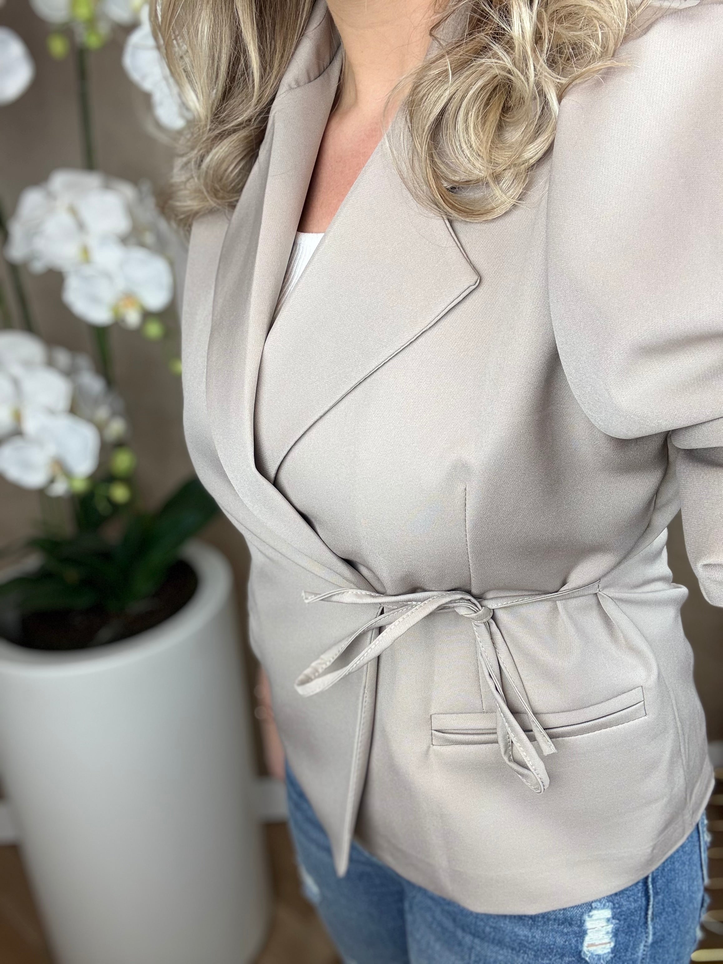 Blazer | Ilse | Taupe
