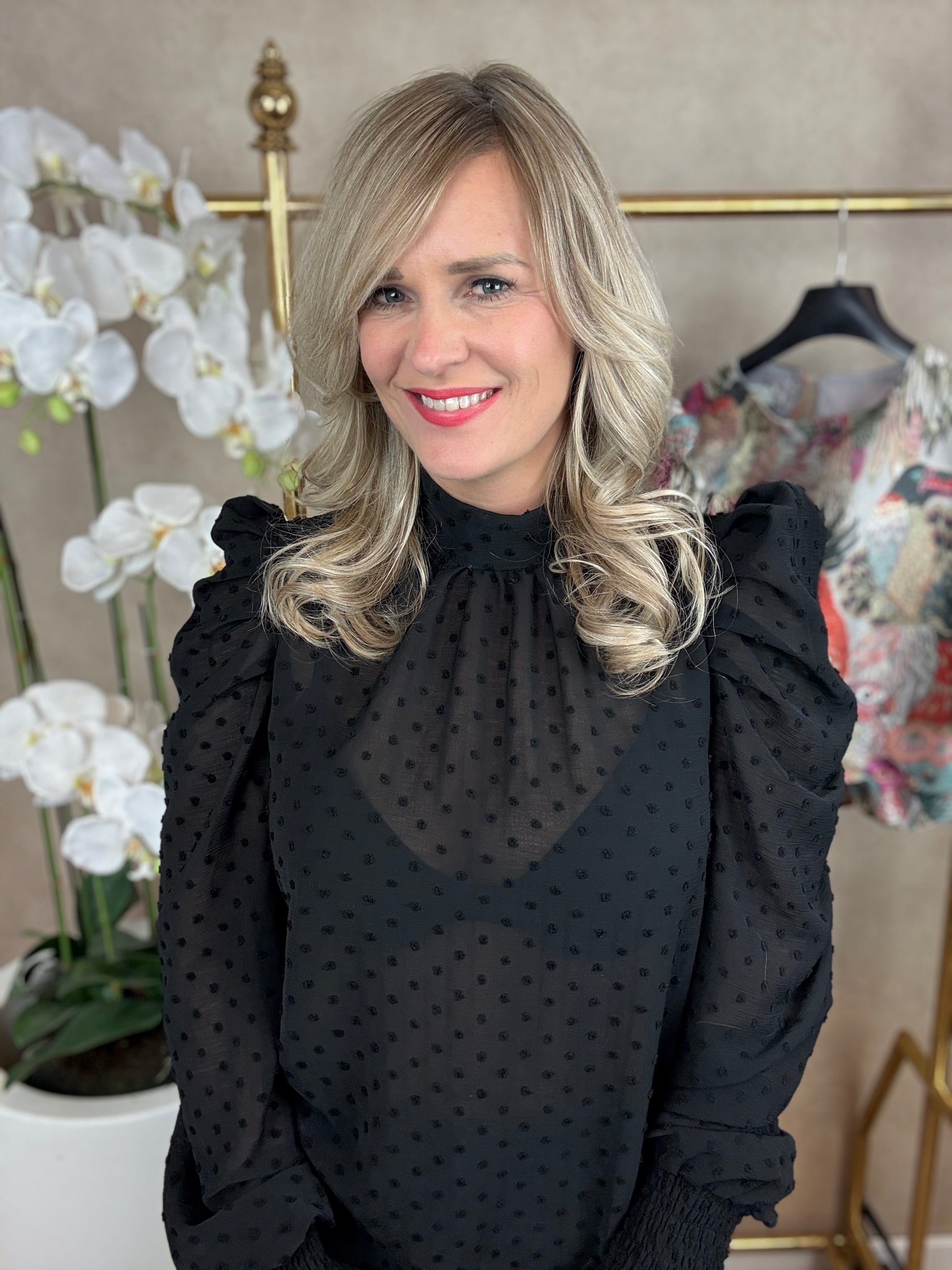 Blouse | Milou | Zwart