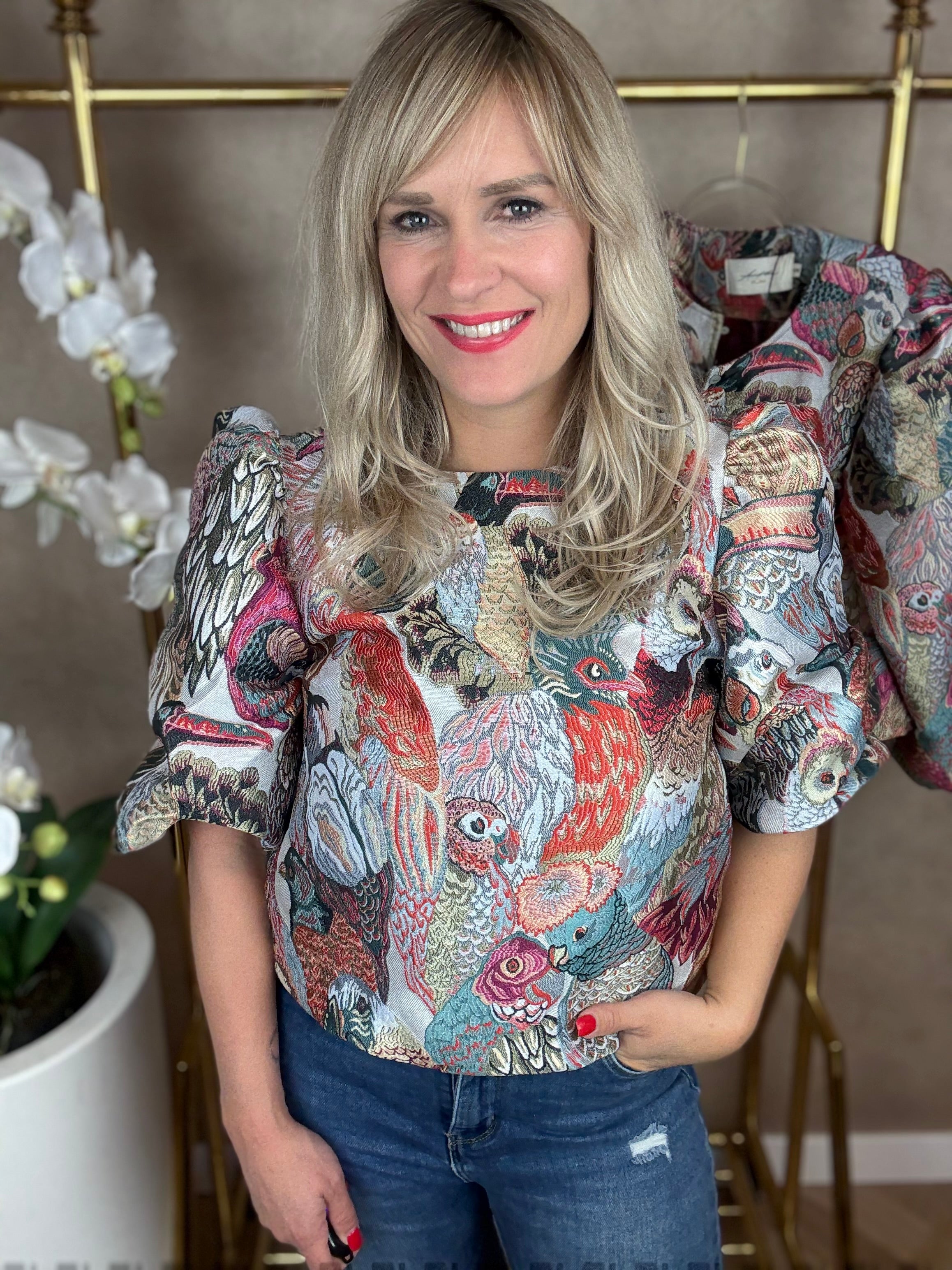 Truitje | Vogelprint | Roze