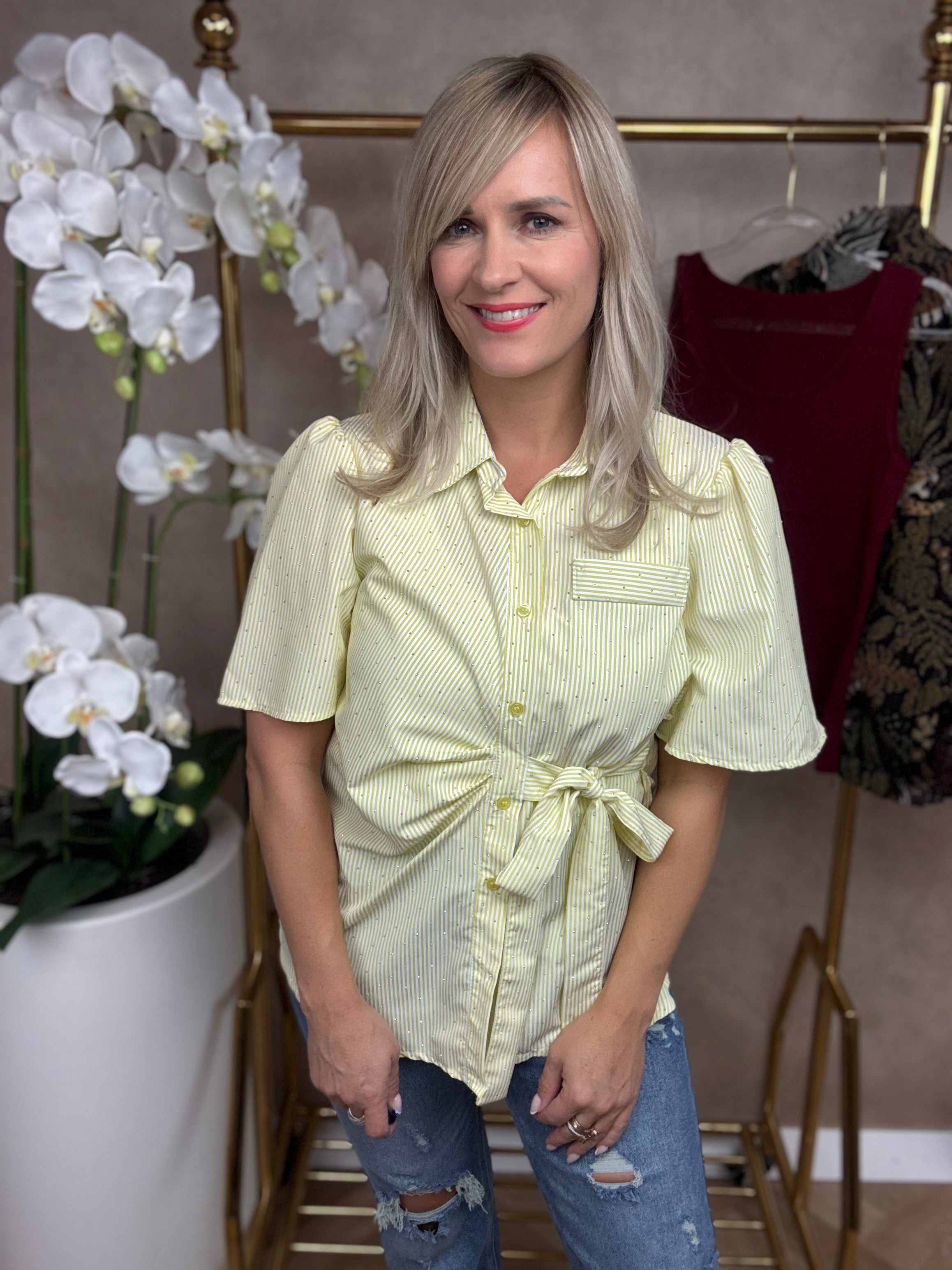 Blouse | Ambika | Geel