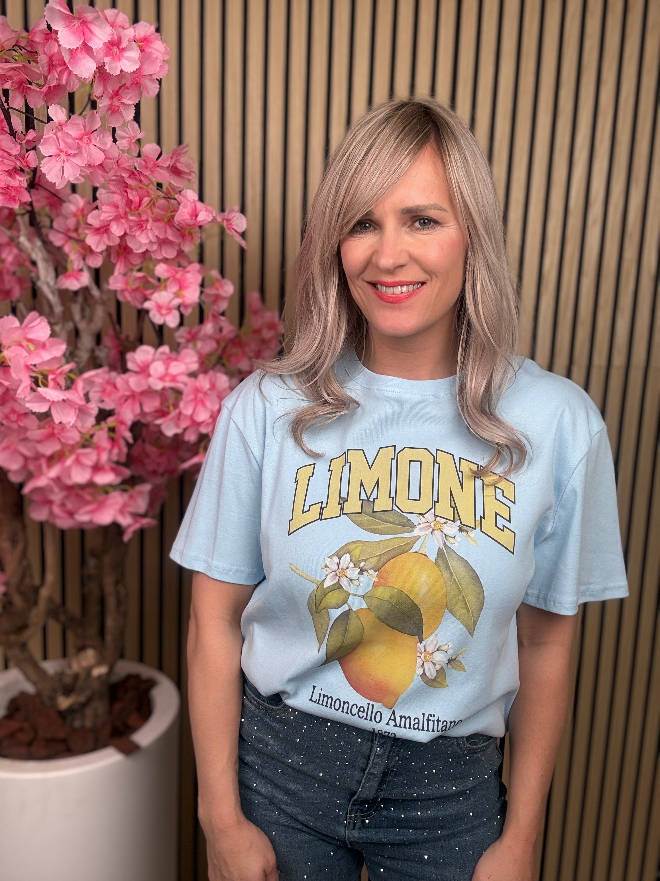 Shirt | Limone | Blauw