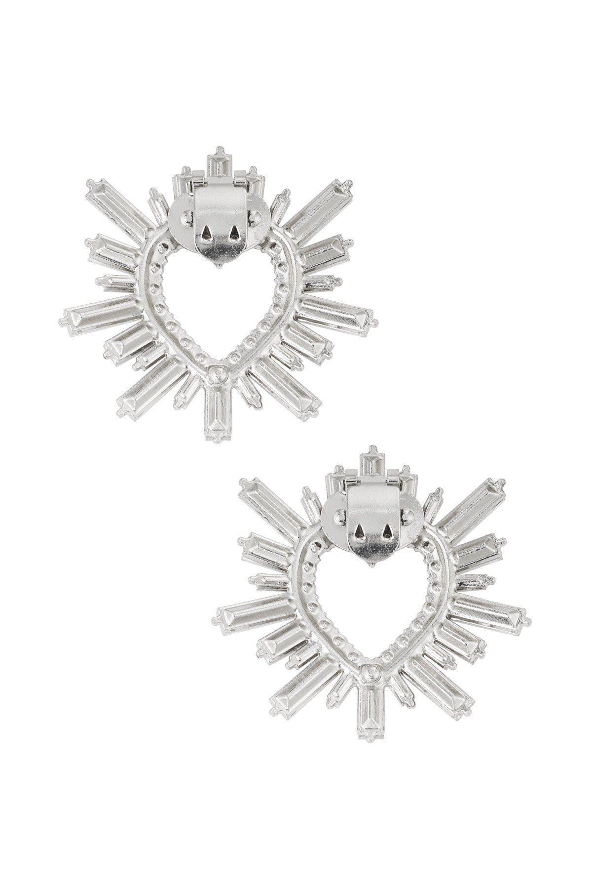 Schoenclips | Hartjes | Zilver