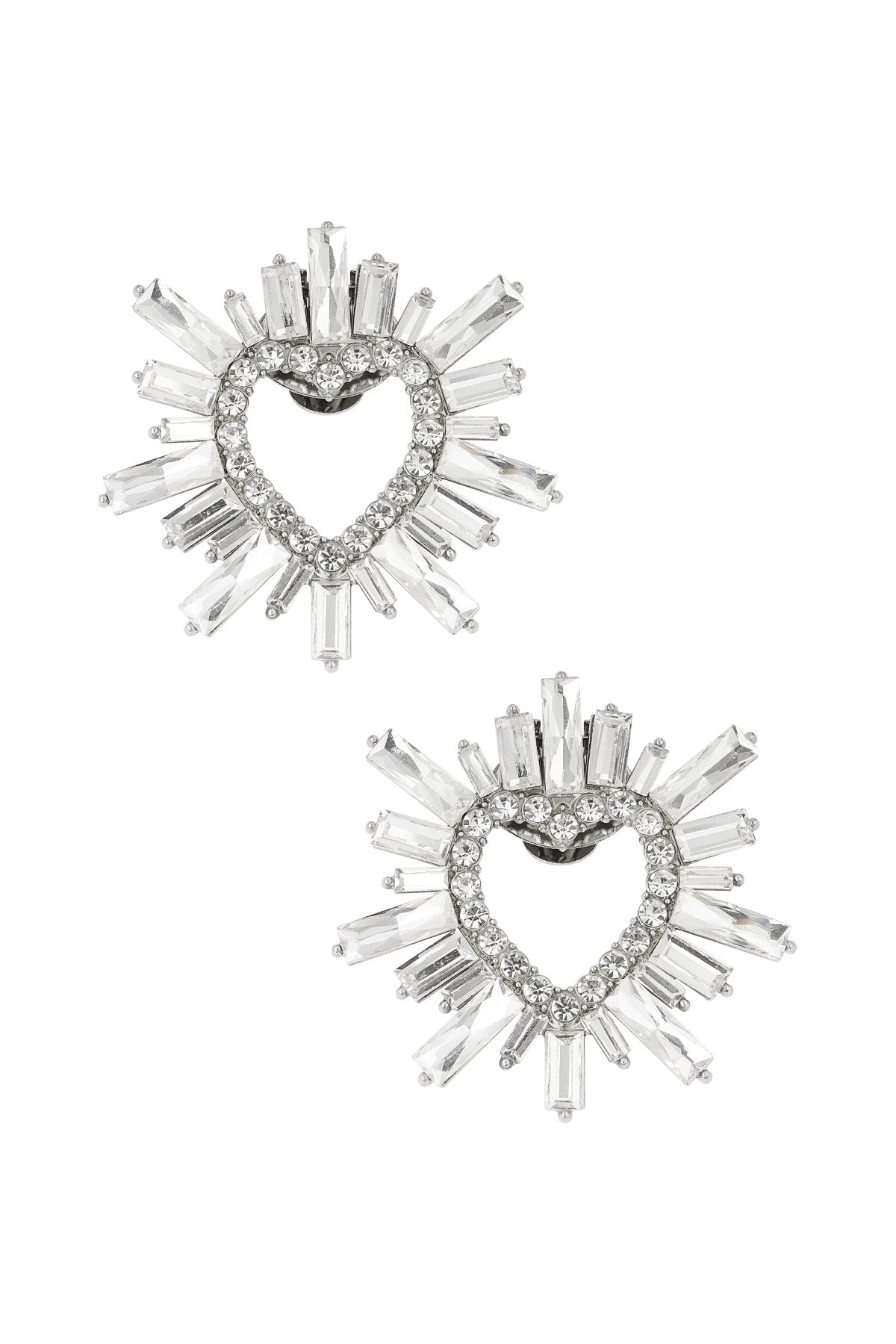 Schuhclips | Herzen | Silber