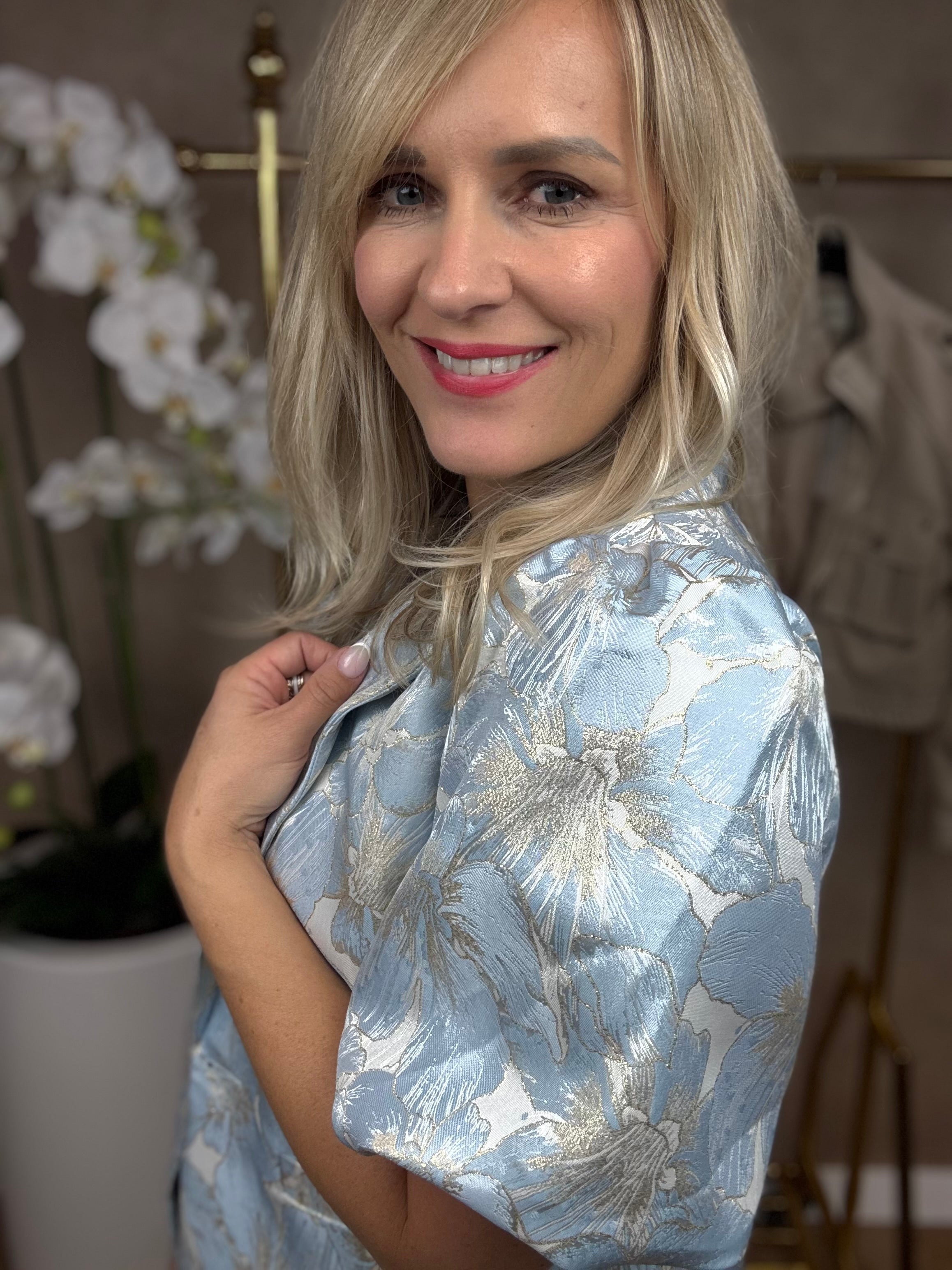 Blazer | Korte Mouw | Blauw