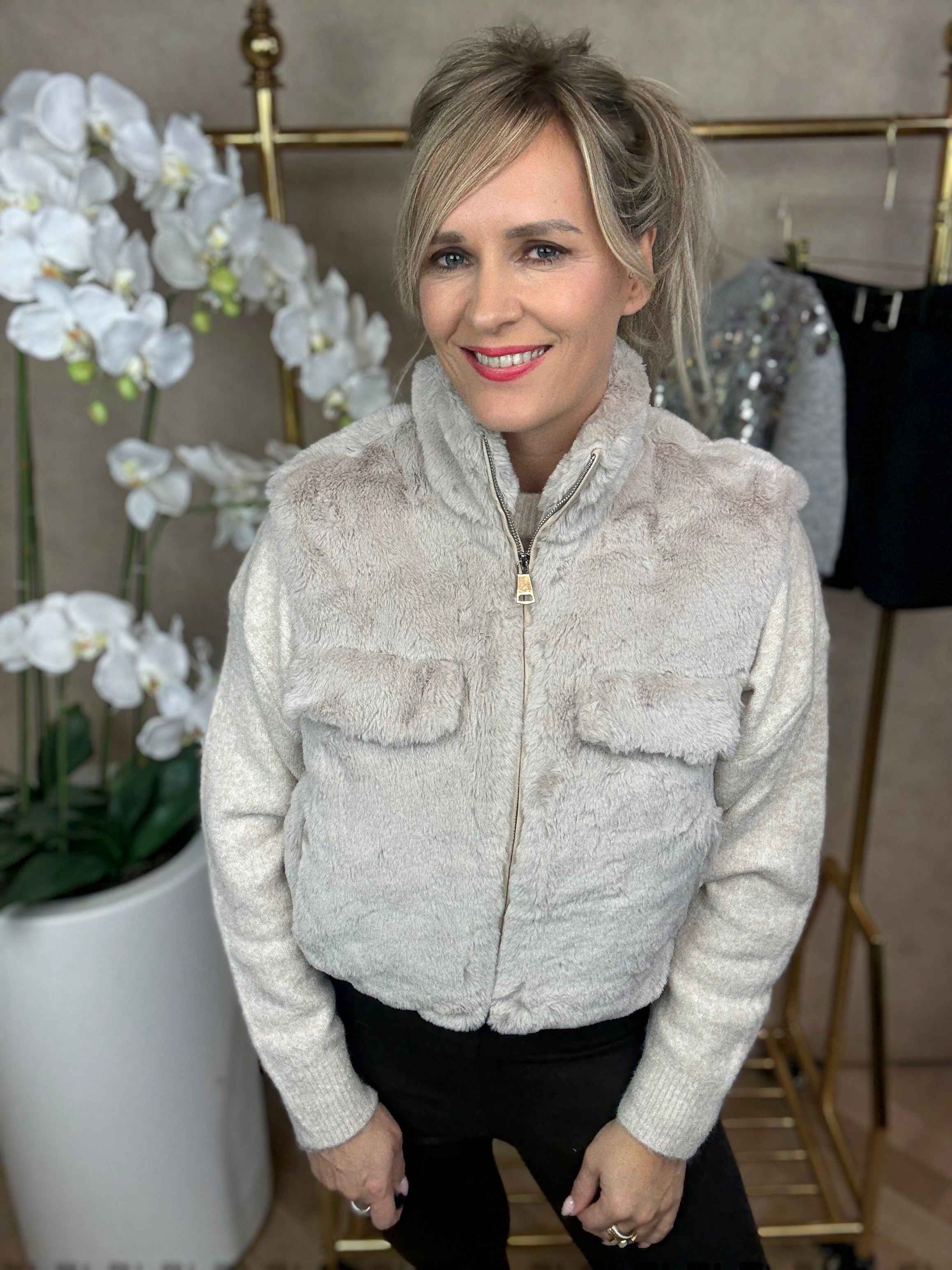 Bodywarmer| Bont | Taupe