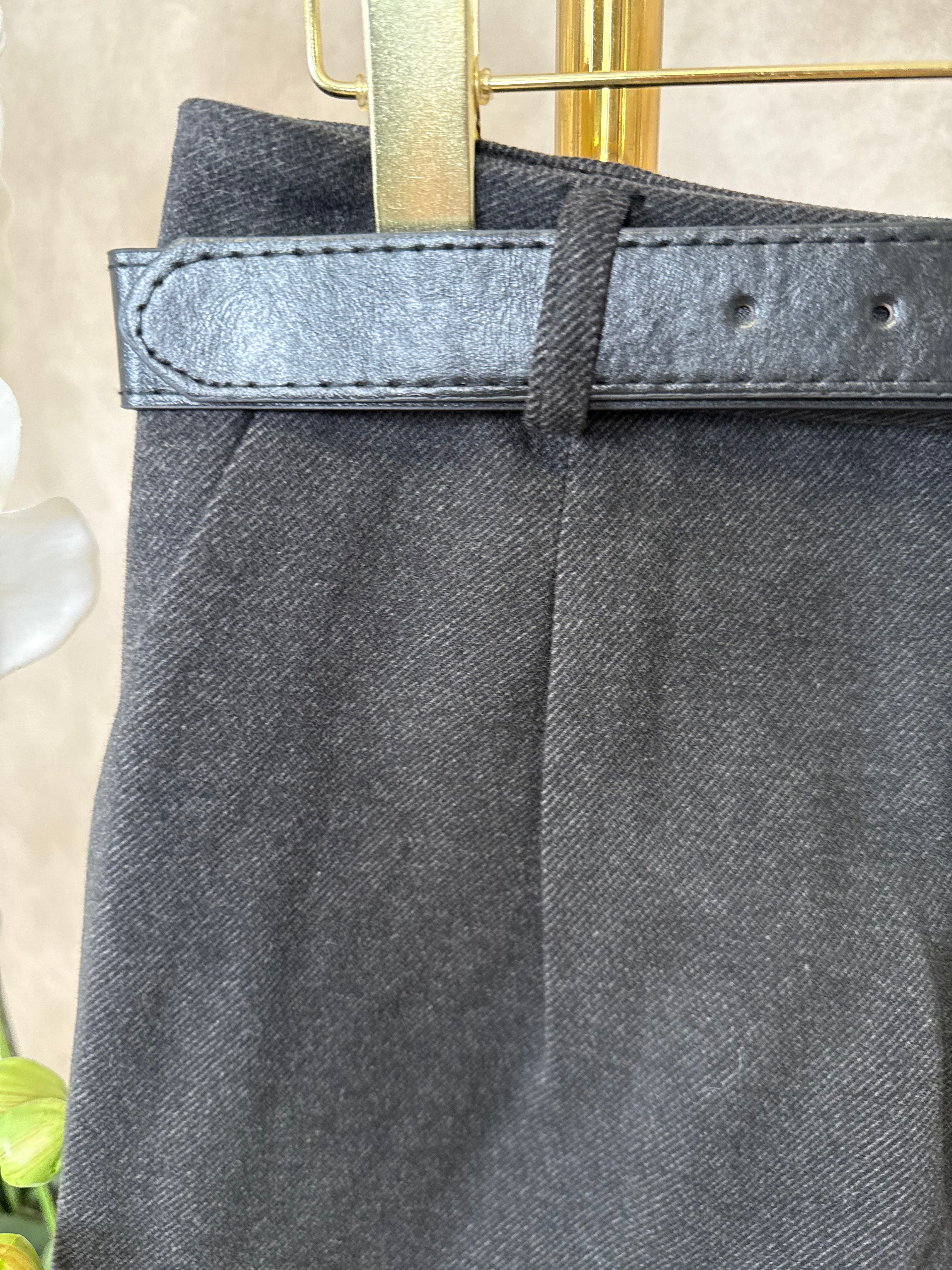 Broekje | Tweed Stof | Grijs