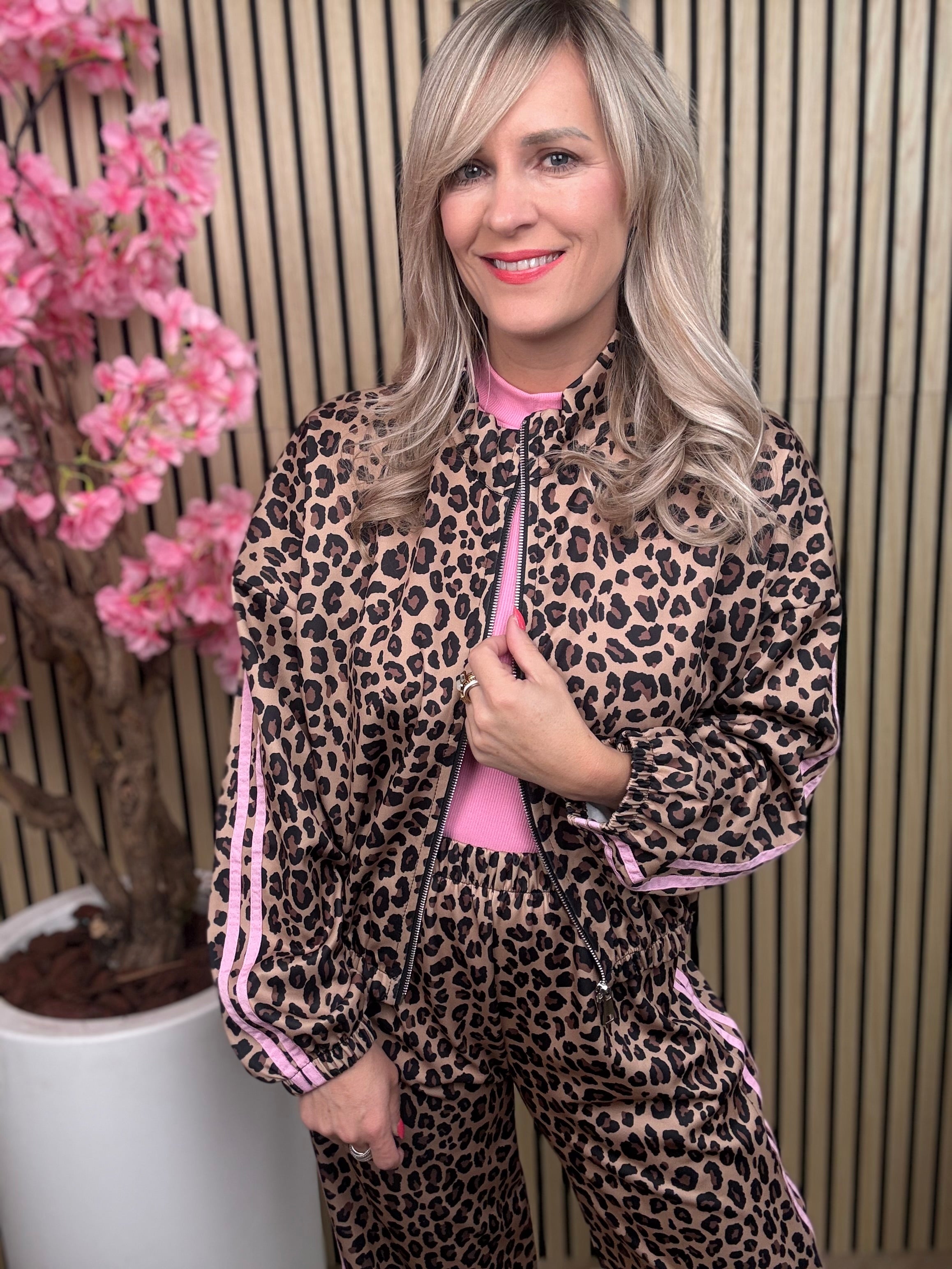 Jogging set | Leopard | Roze