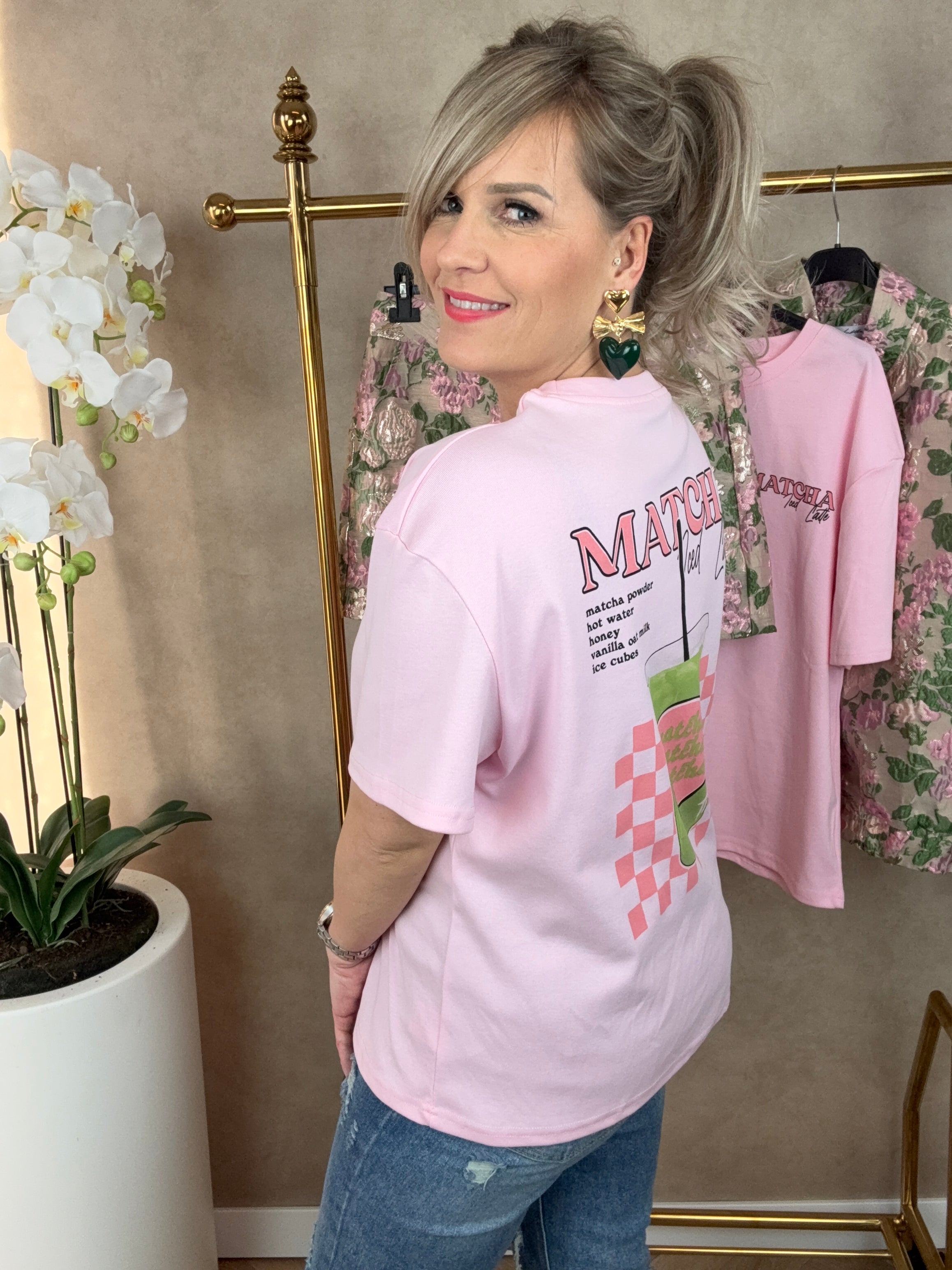 Shirt | Matcha | roze