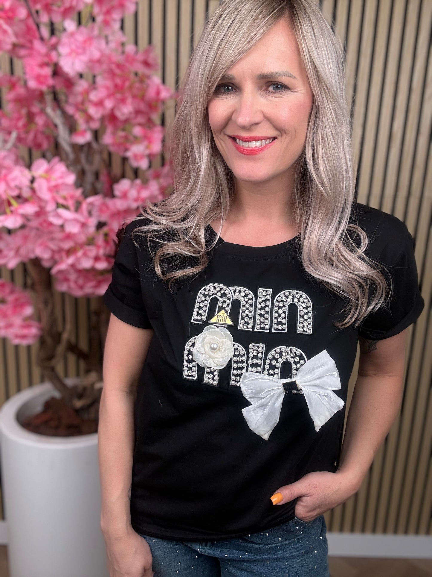 Shirt | MI | Zwart