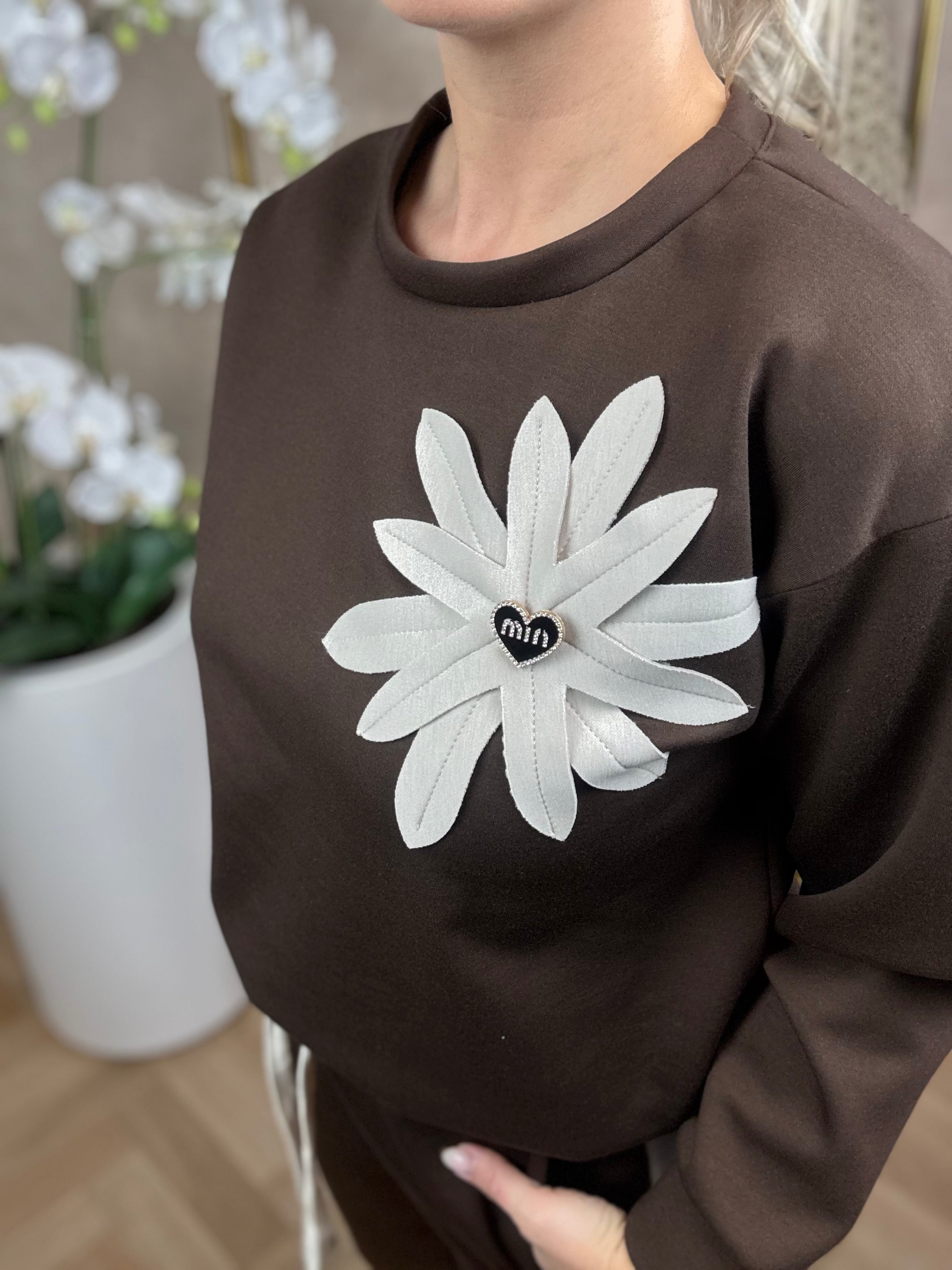 2-Delige set | Bloem | Bruin