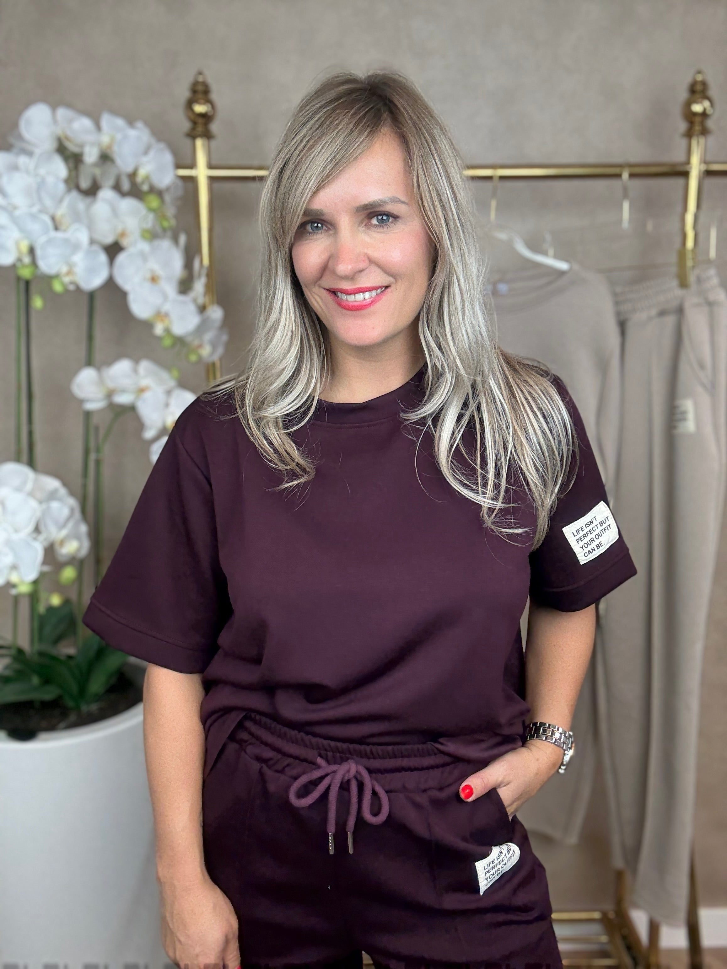 Set | Joggingpak | bordeaux rood