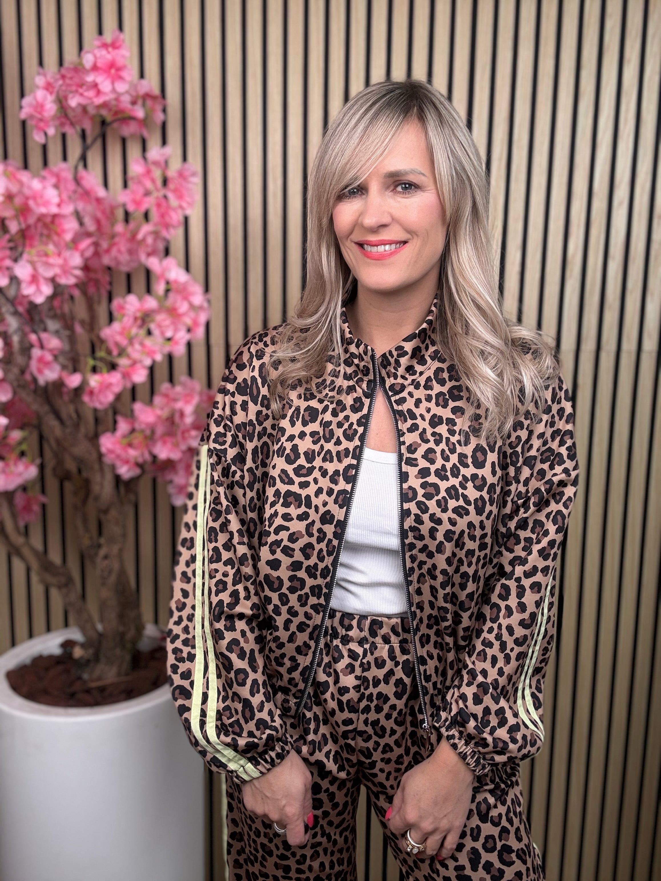 Jogging set | Leopard | Geel