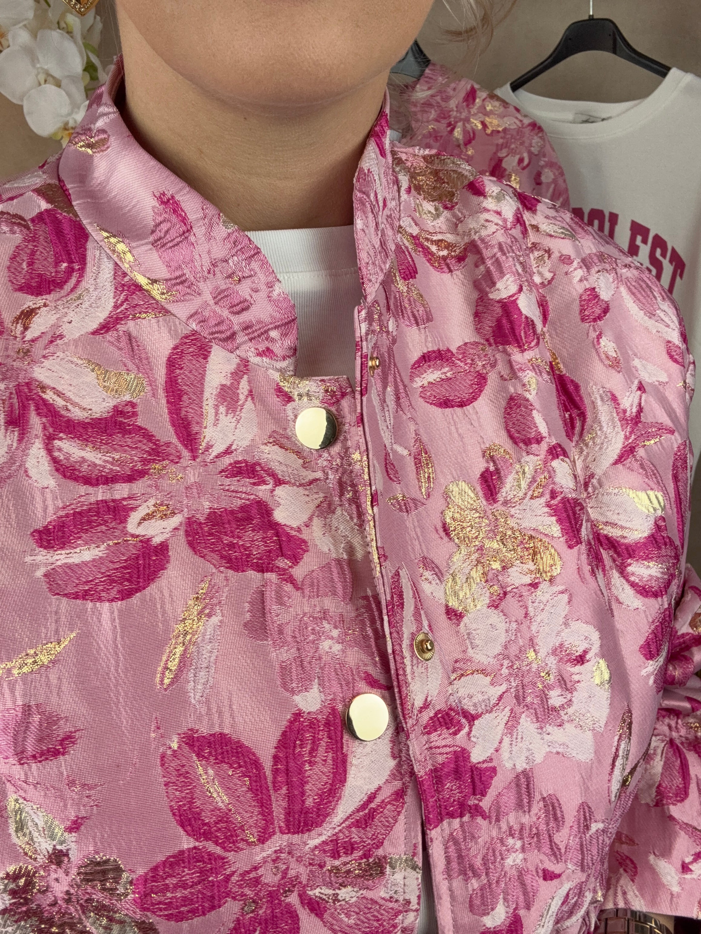 Bomberjack | Flower | Roze-Goud