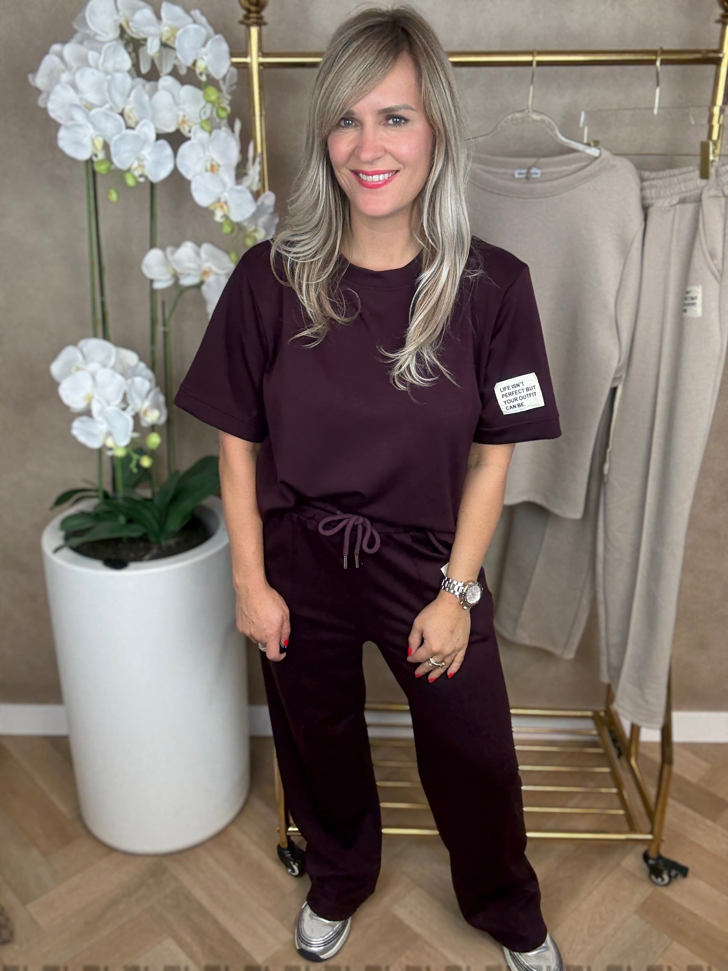 Set | Joggingpak | bordeaux rood