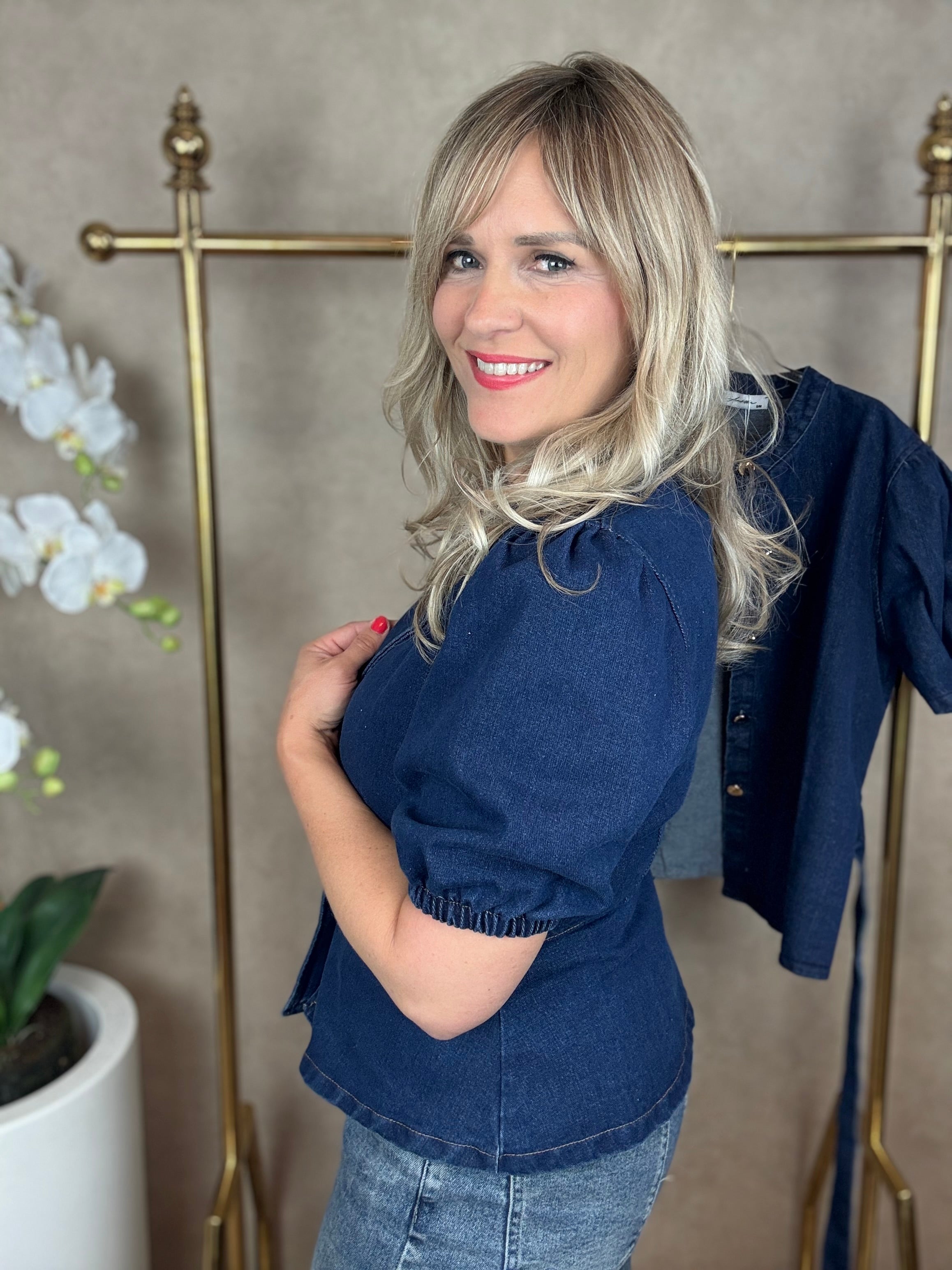 Blouse | Spijker | Donker blauw