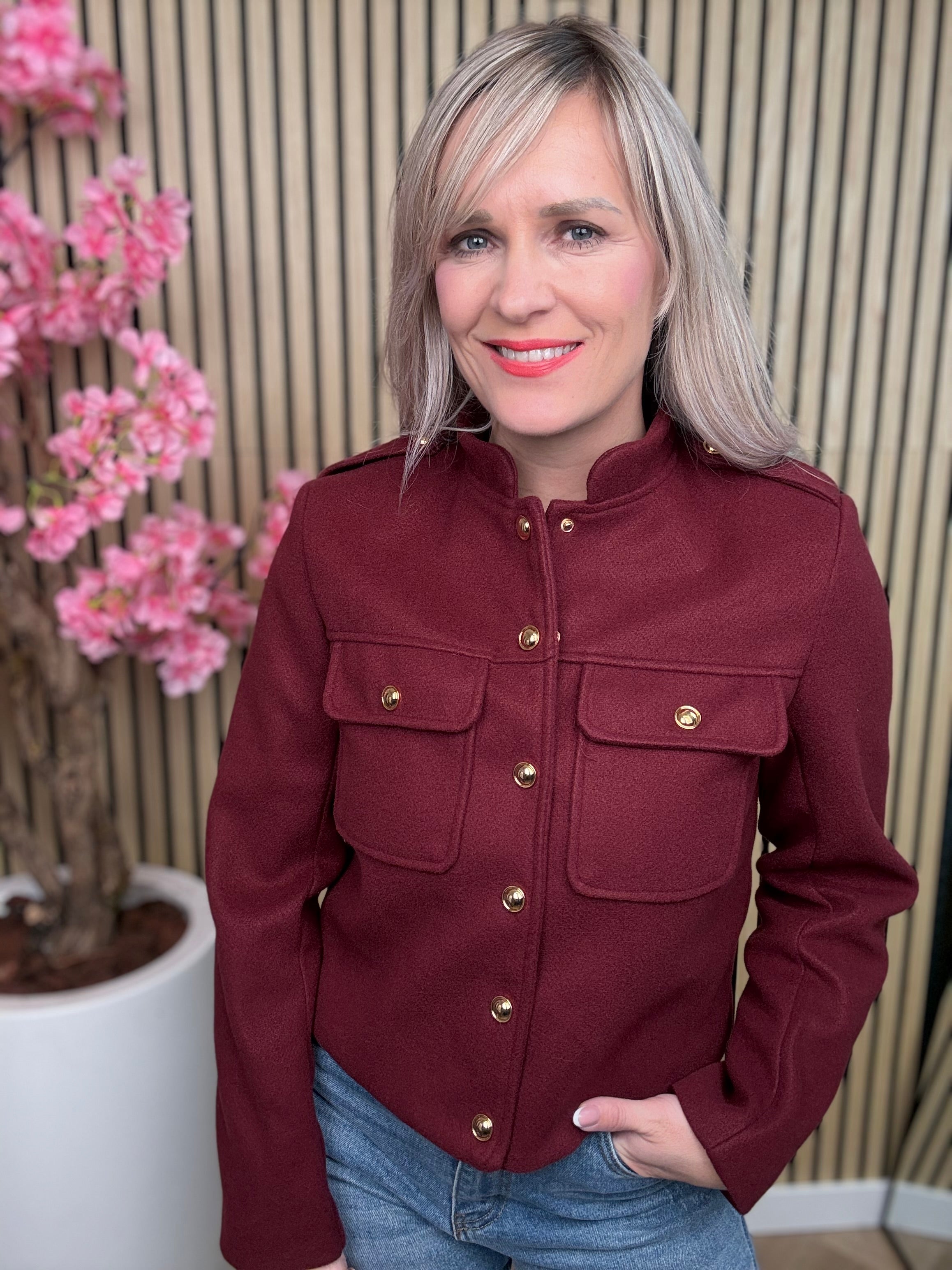 Jasje | Britt | Bordeaux rood