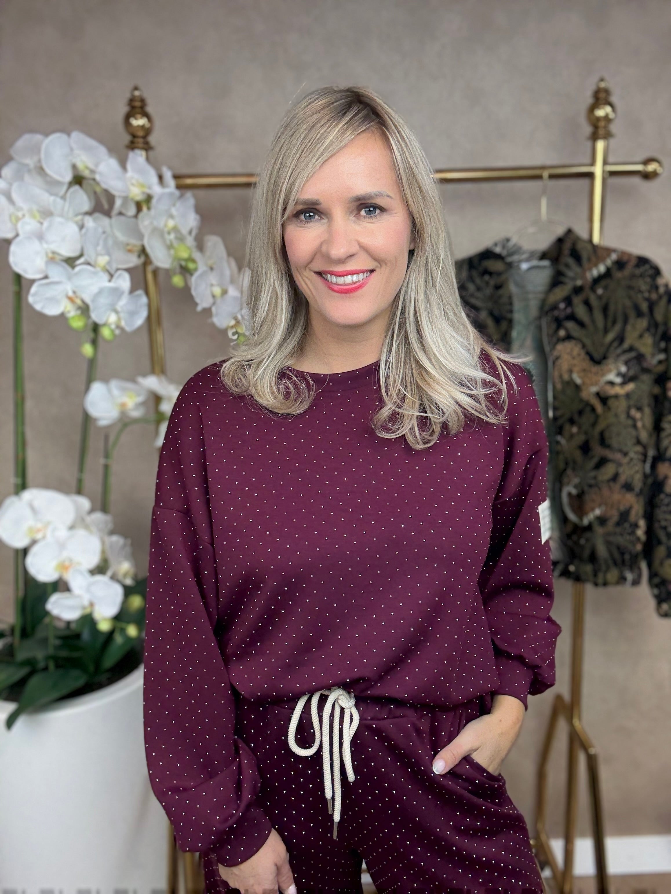 Set | Glitterpak | Bordeaux rood