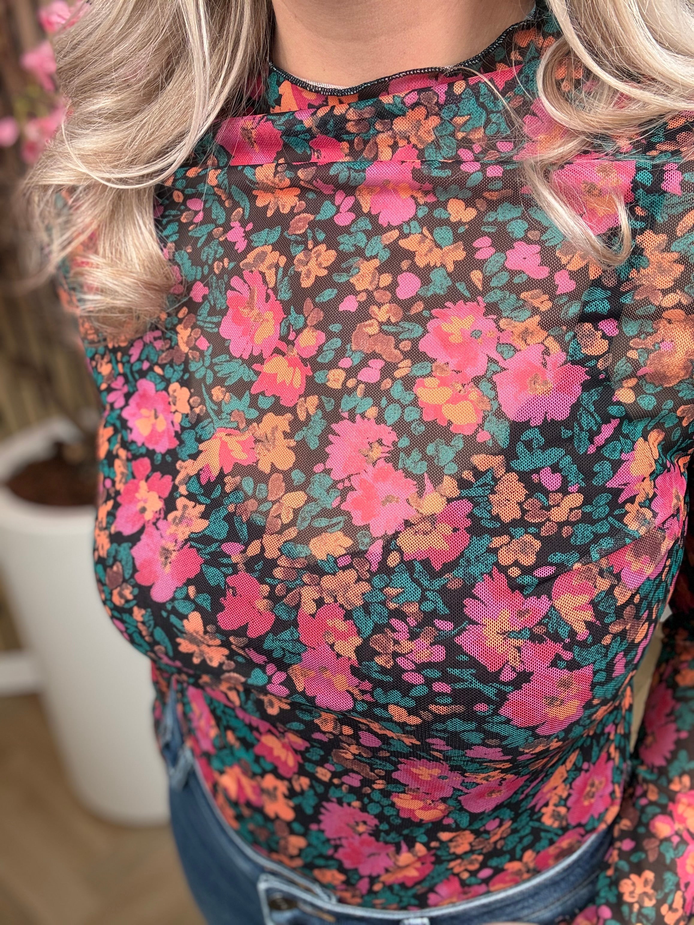 Top | Bloemen | Roze-Groen