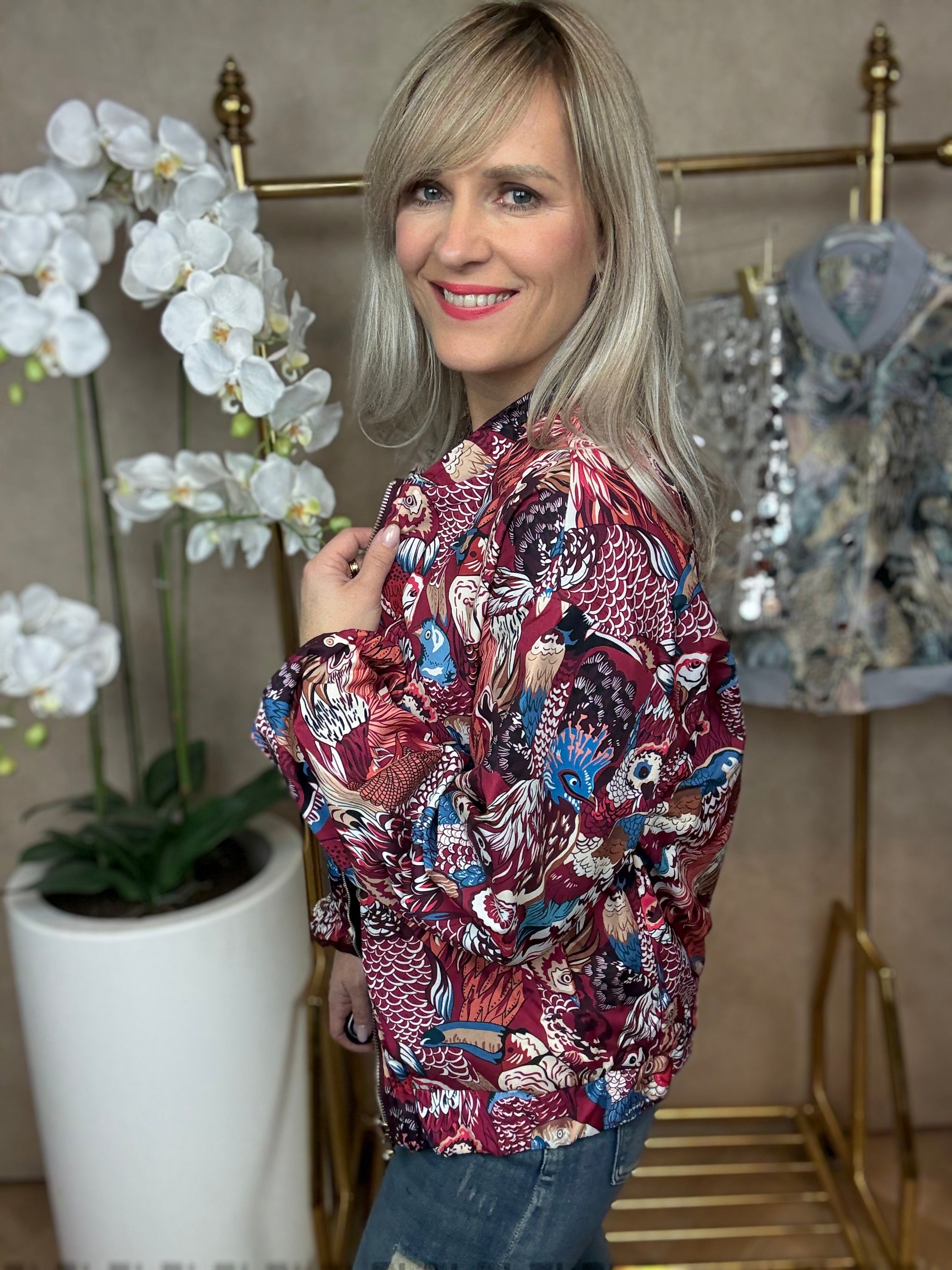 Jasje | Dubbelzijdig | Vogelprint