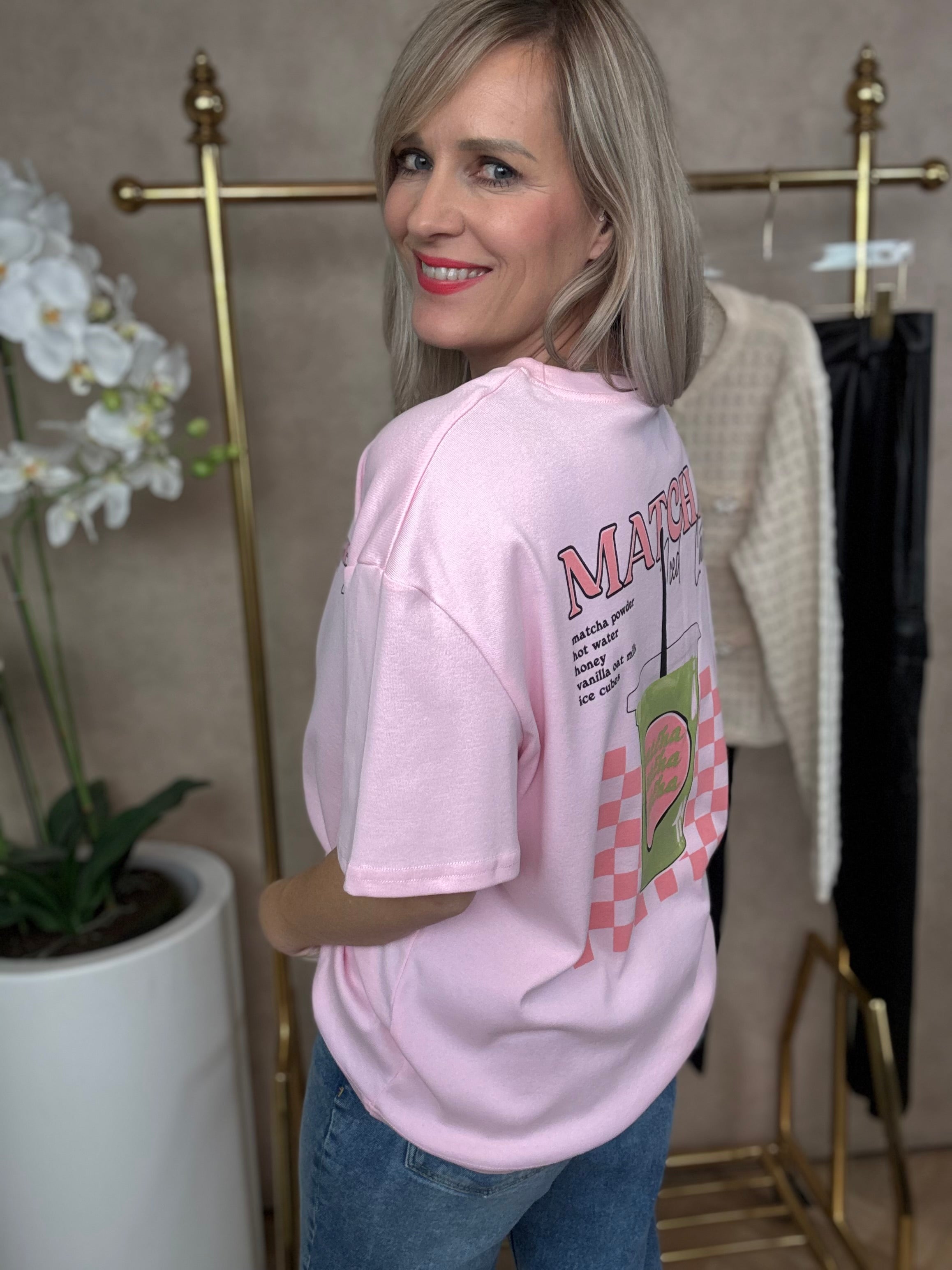 Shirt | Matcha | roze