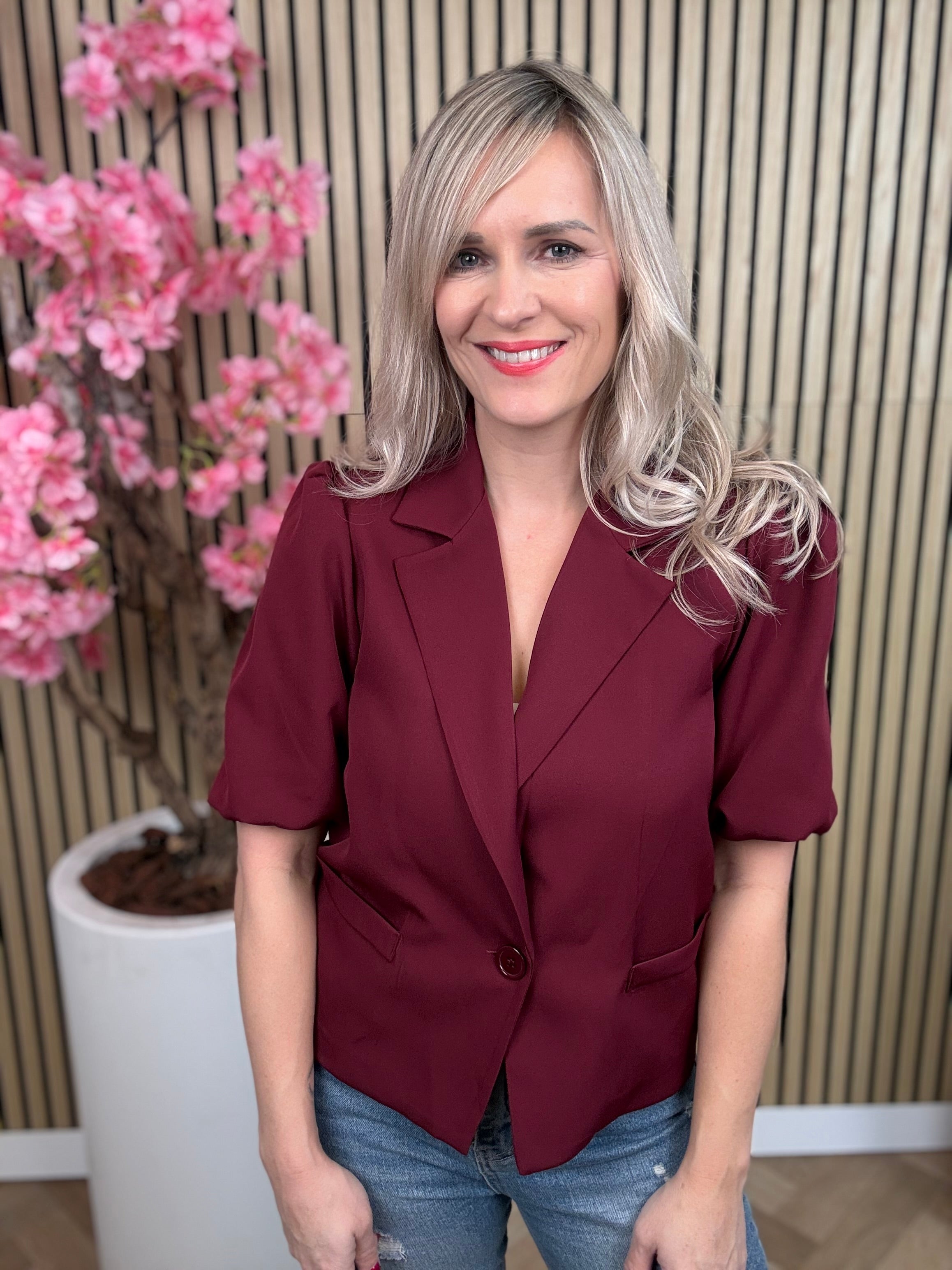 Blazer | Jenna | Bordeaux