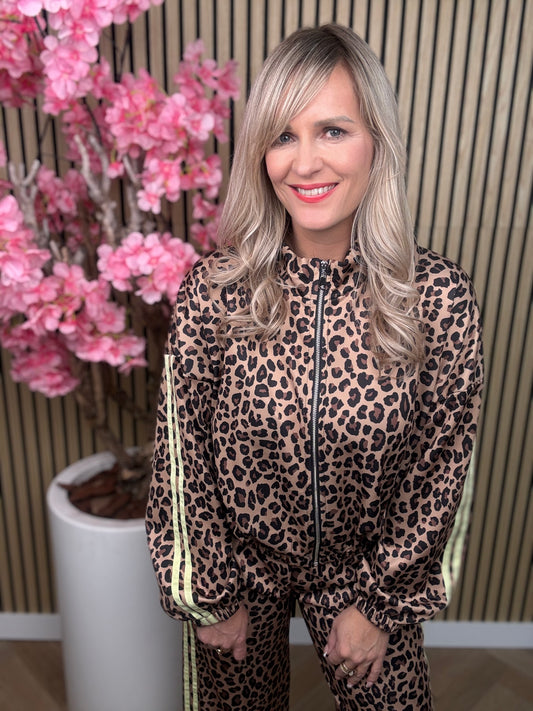 Jogging set | Leopard | Geel