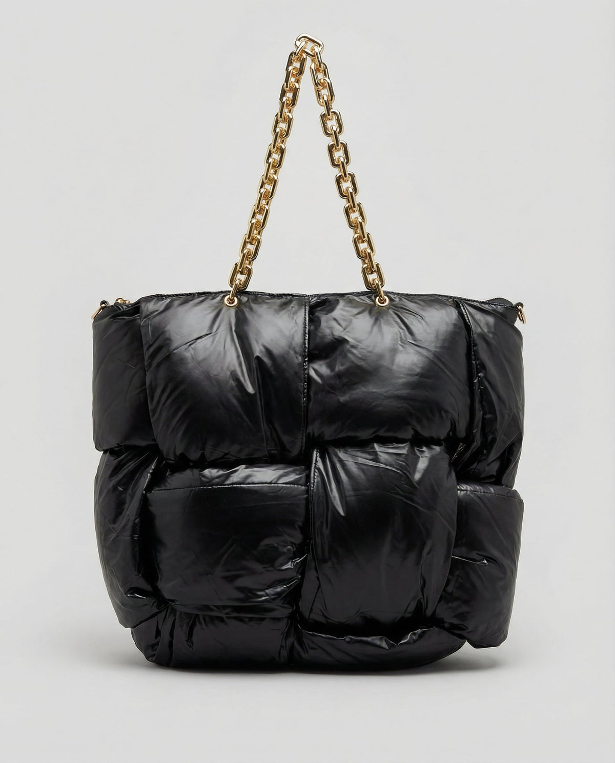 Tasche | Puffy Kette | Schwarz