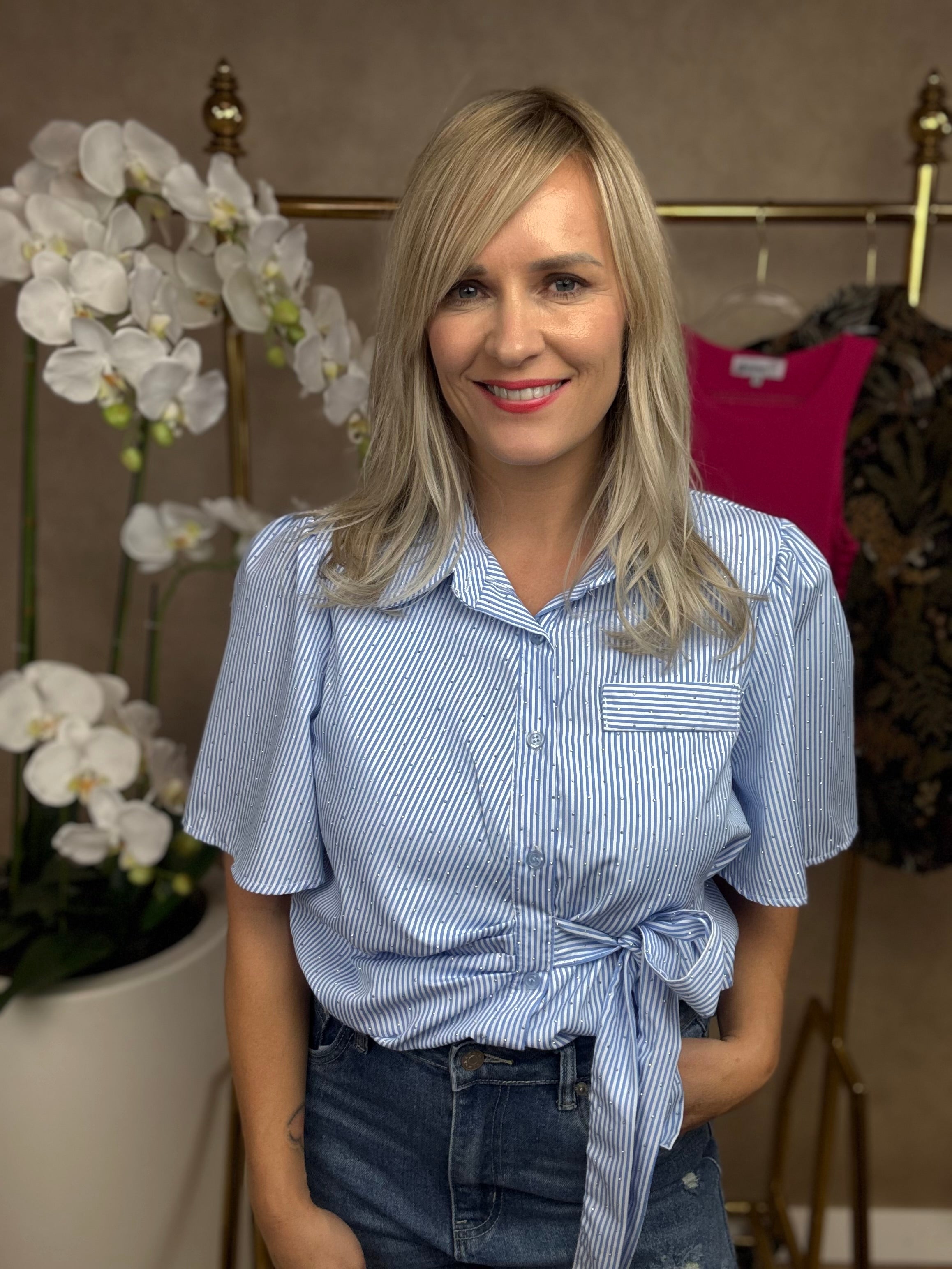 Blouse | Ambika | Blauw