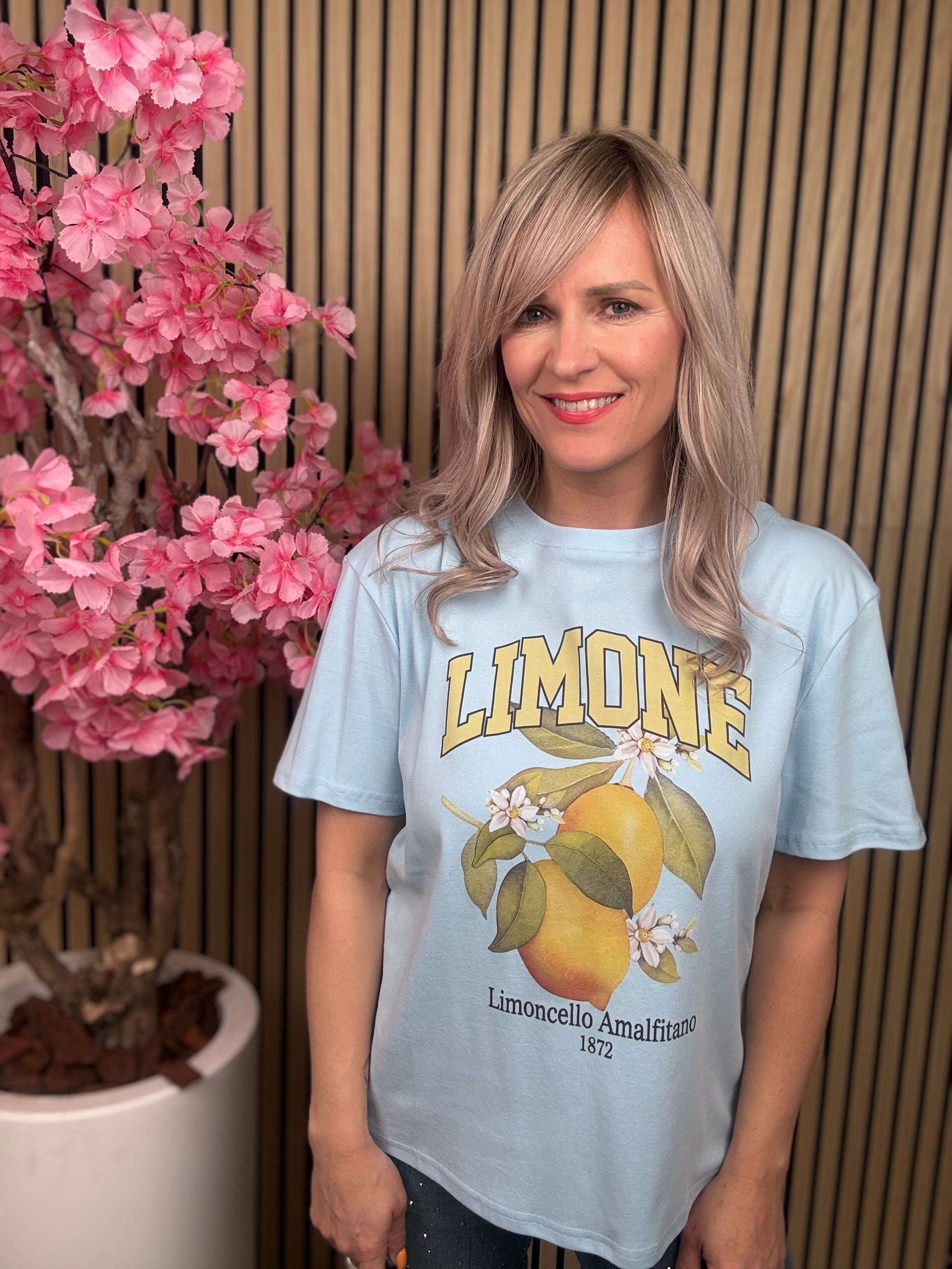 Shirt | Limone | Blauw