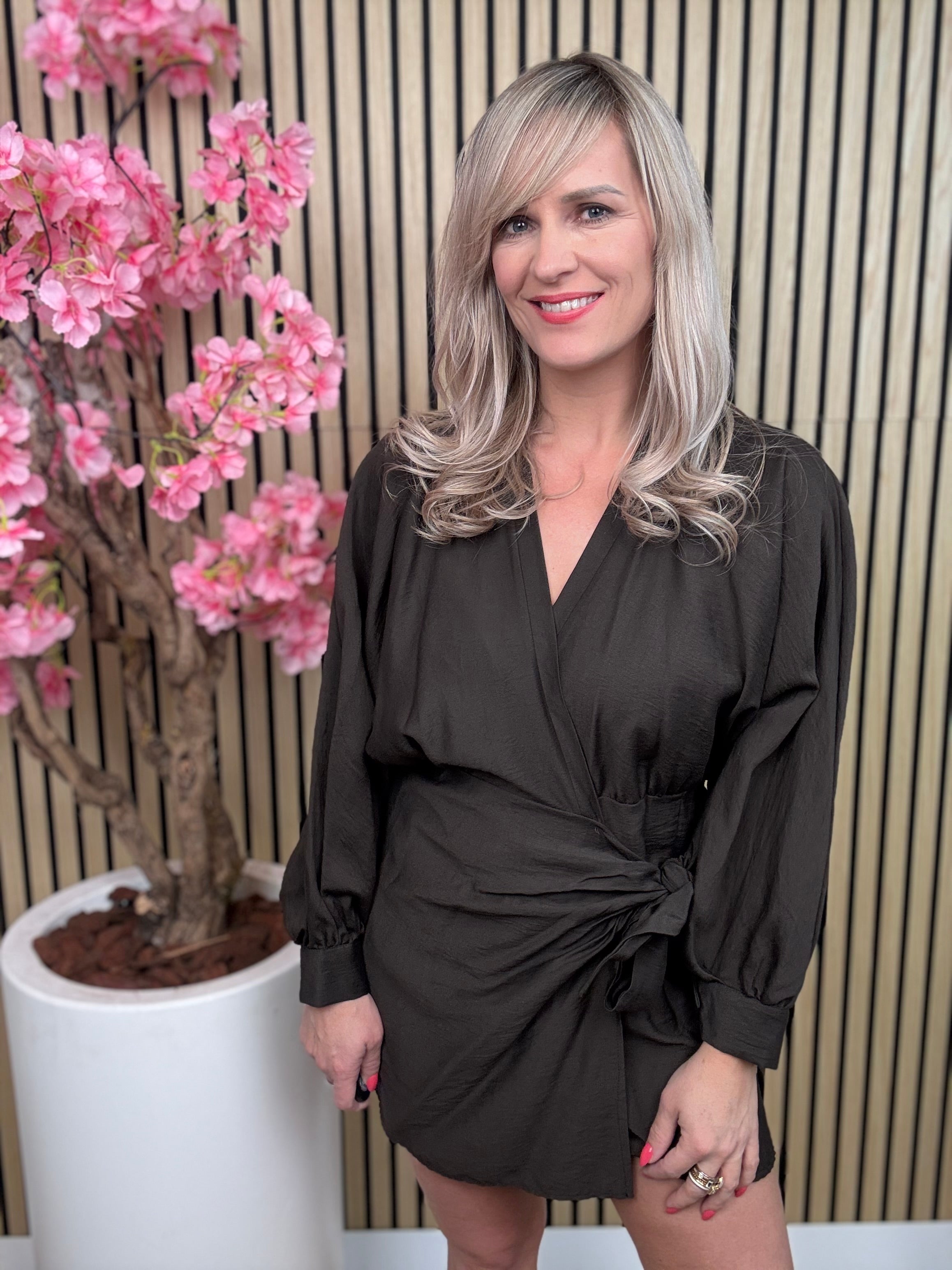 Jurk | Melissa | Chocolade bruin