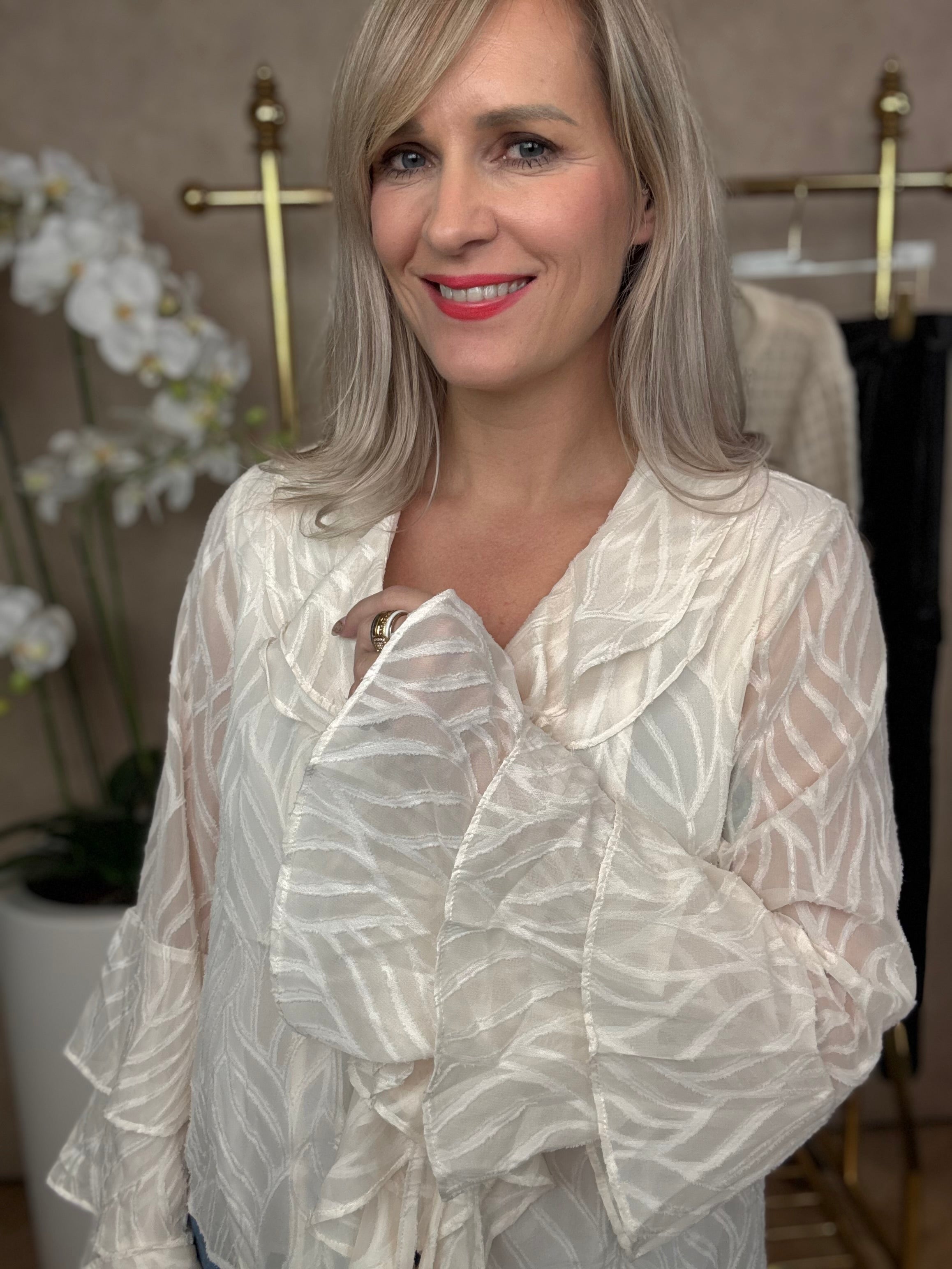 Blouse | Jill | Beige