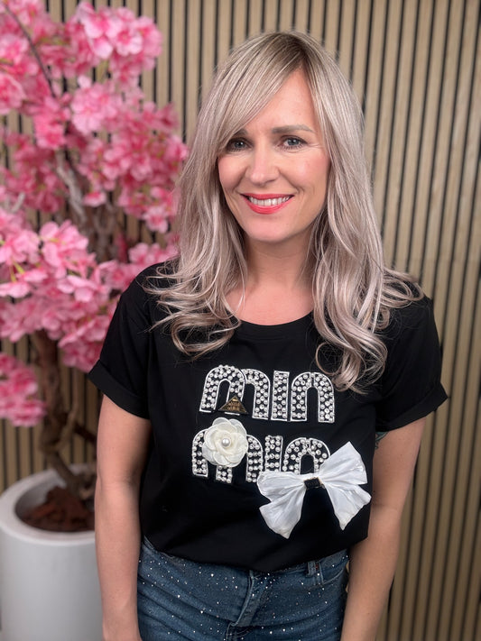 Shirt | MI | Zwart