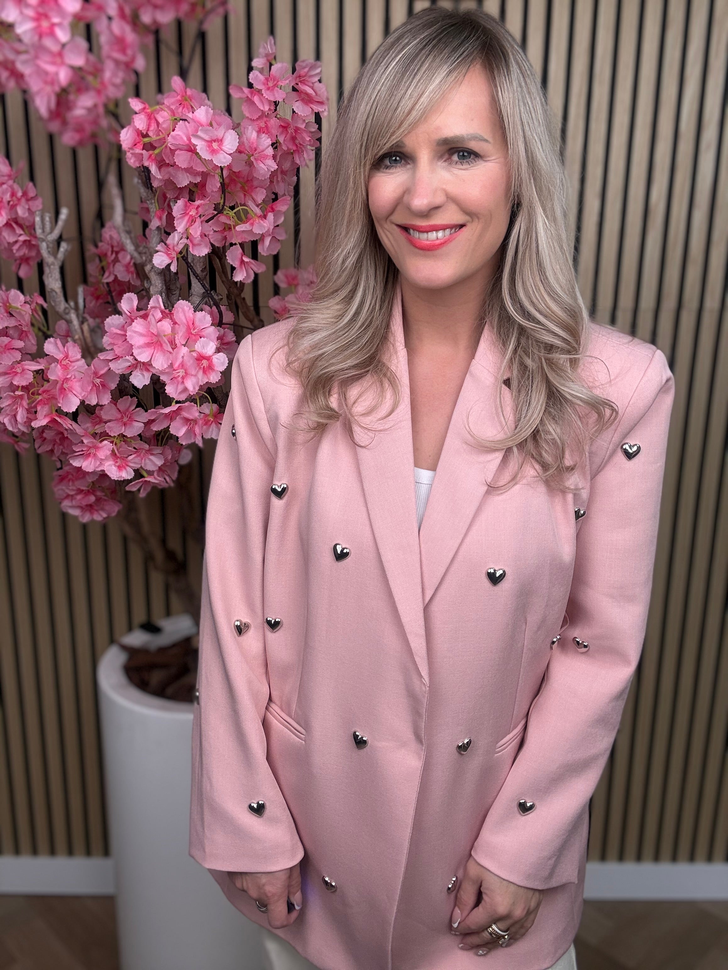 Blazer | Hartjes | Roze