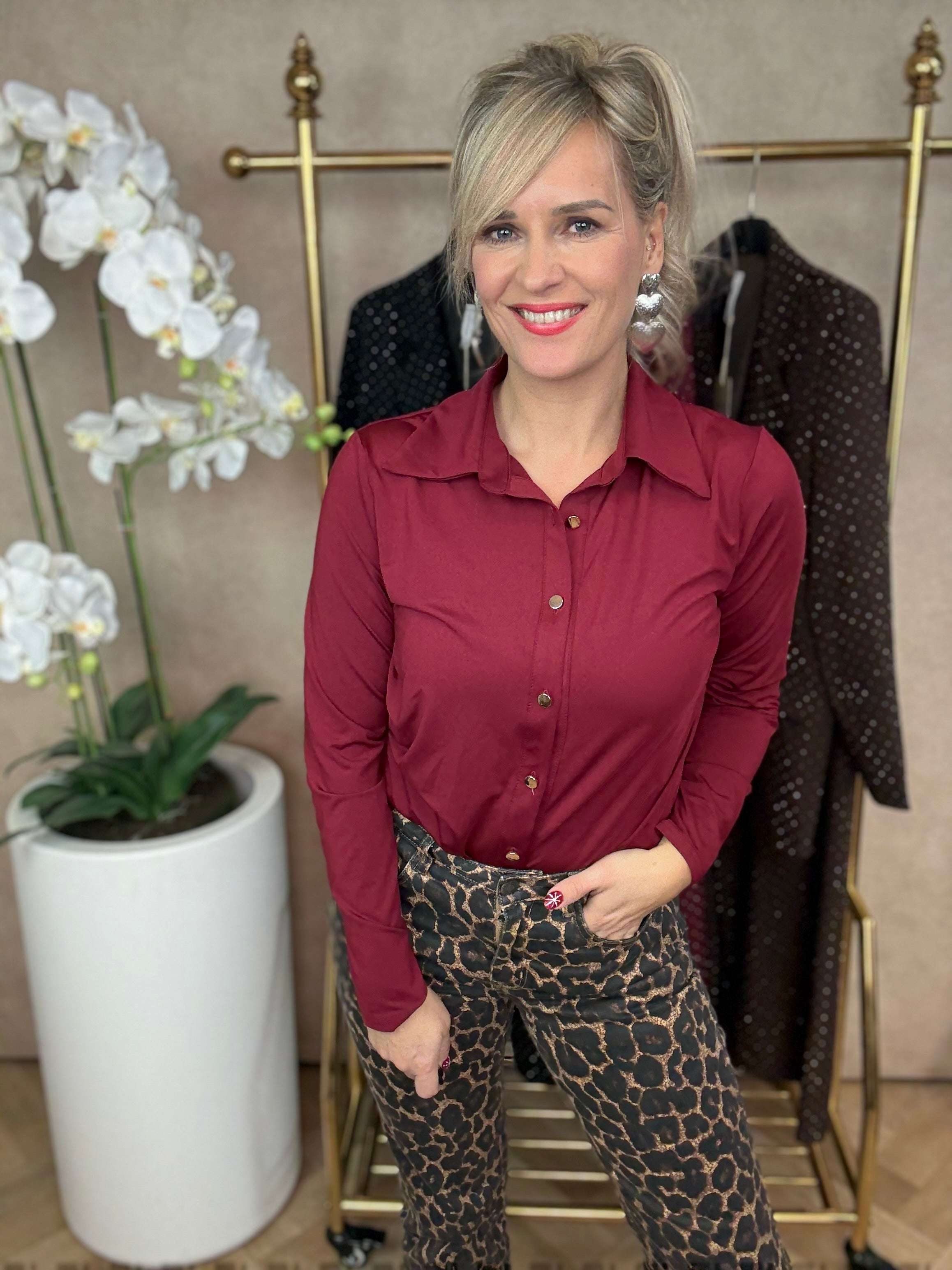 Blouse | Céline | Bordeaux