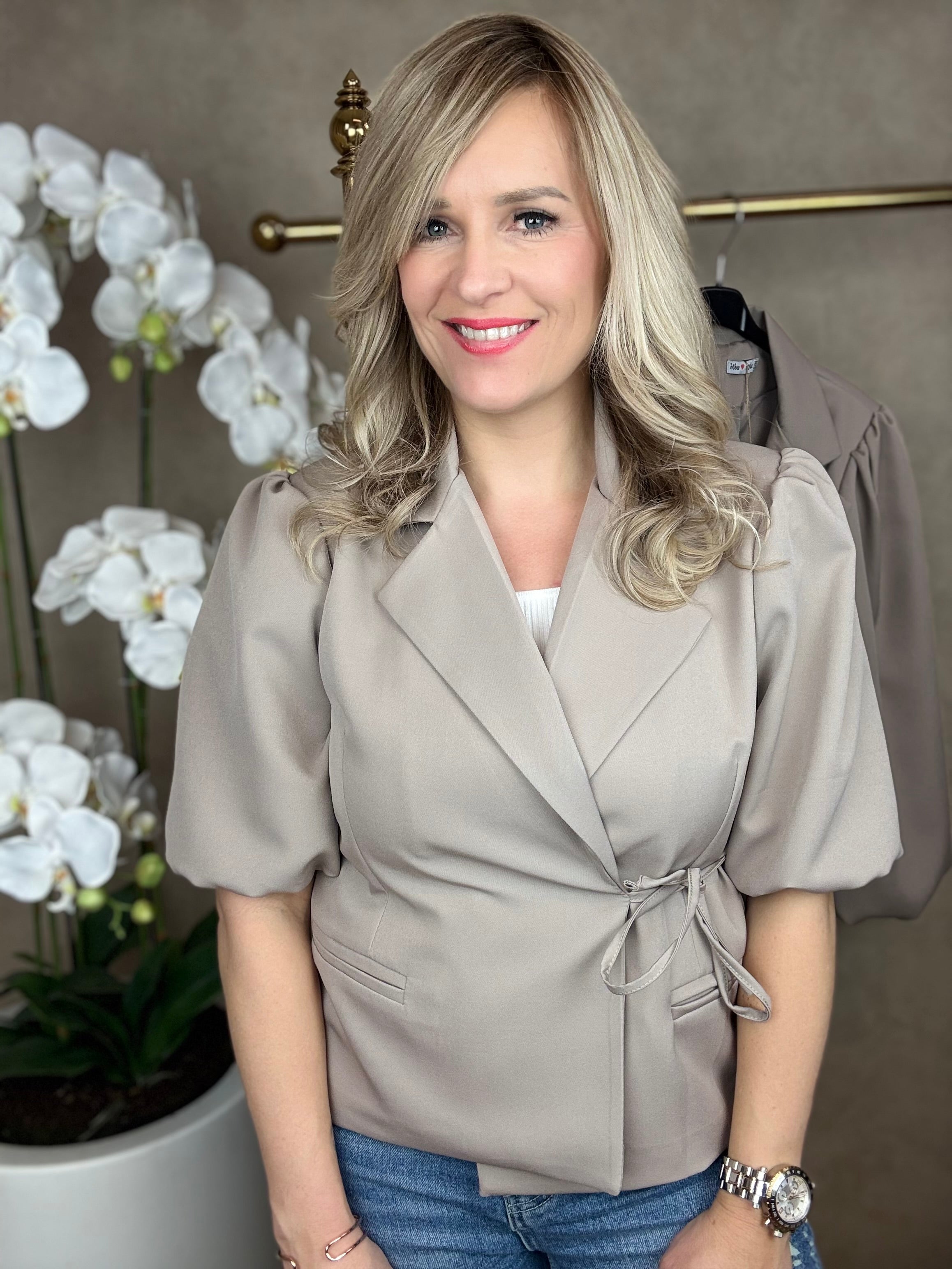 Blazer | Ilse | Taupe