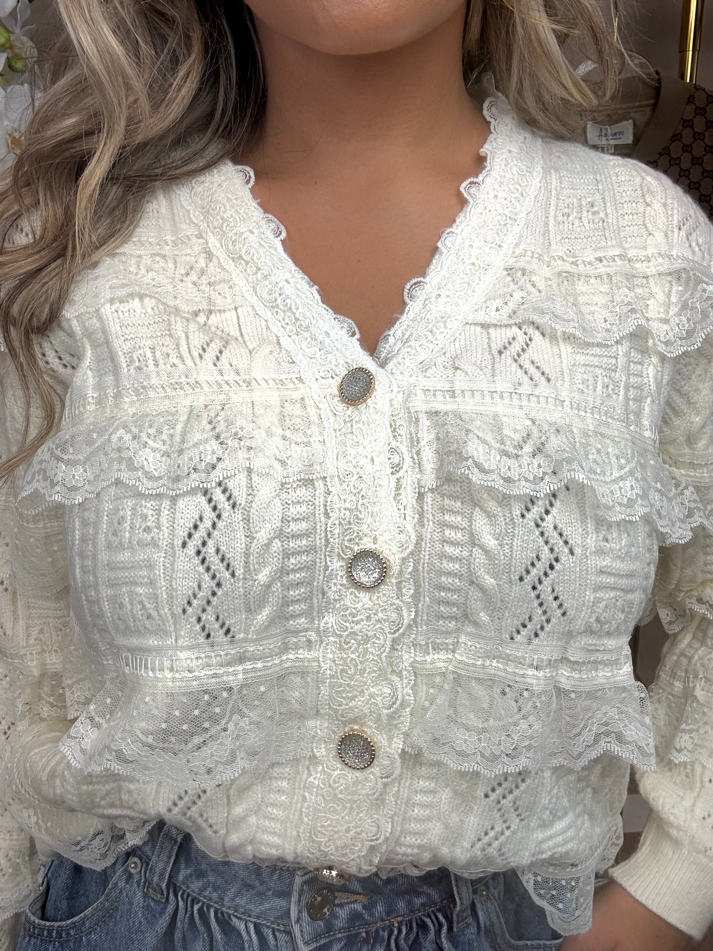 Vestje | Roessels | Creme