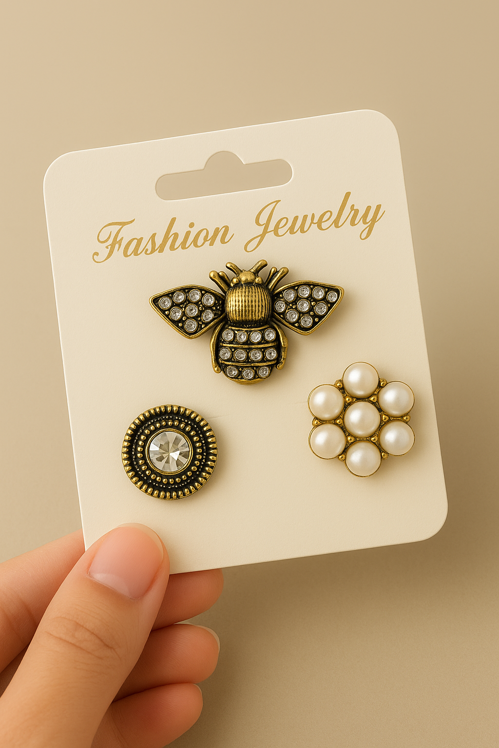 Broche Set | Gouden Bij