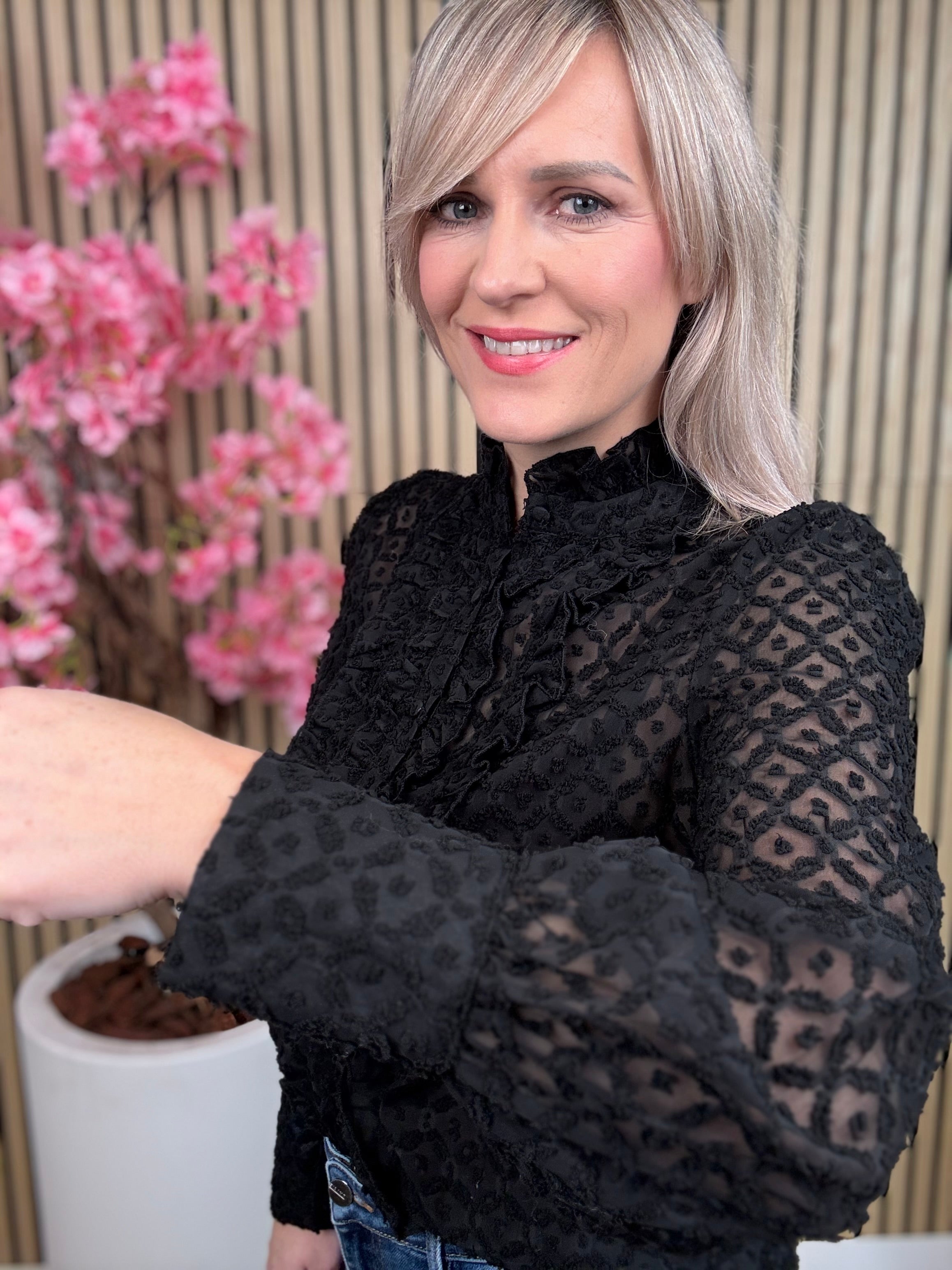 Blouse | Maureen | Zwart