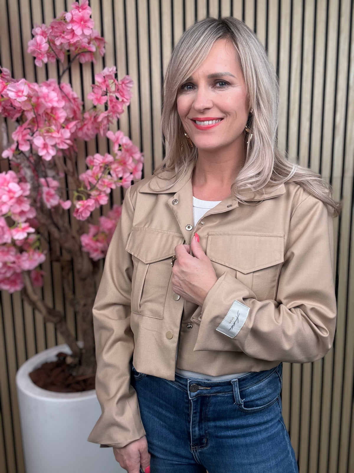 Jacke | Ambika | taupe