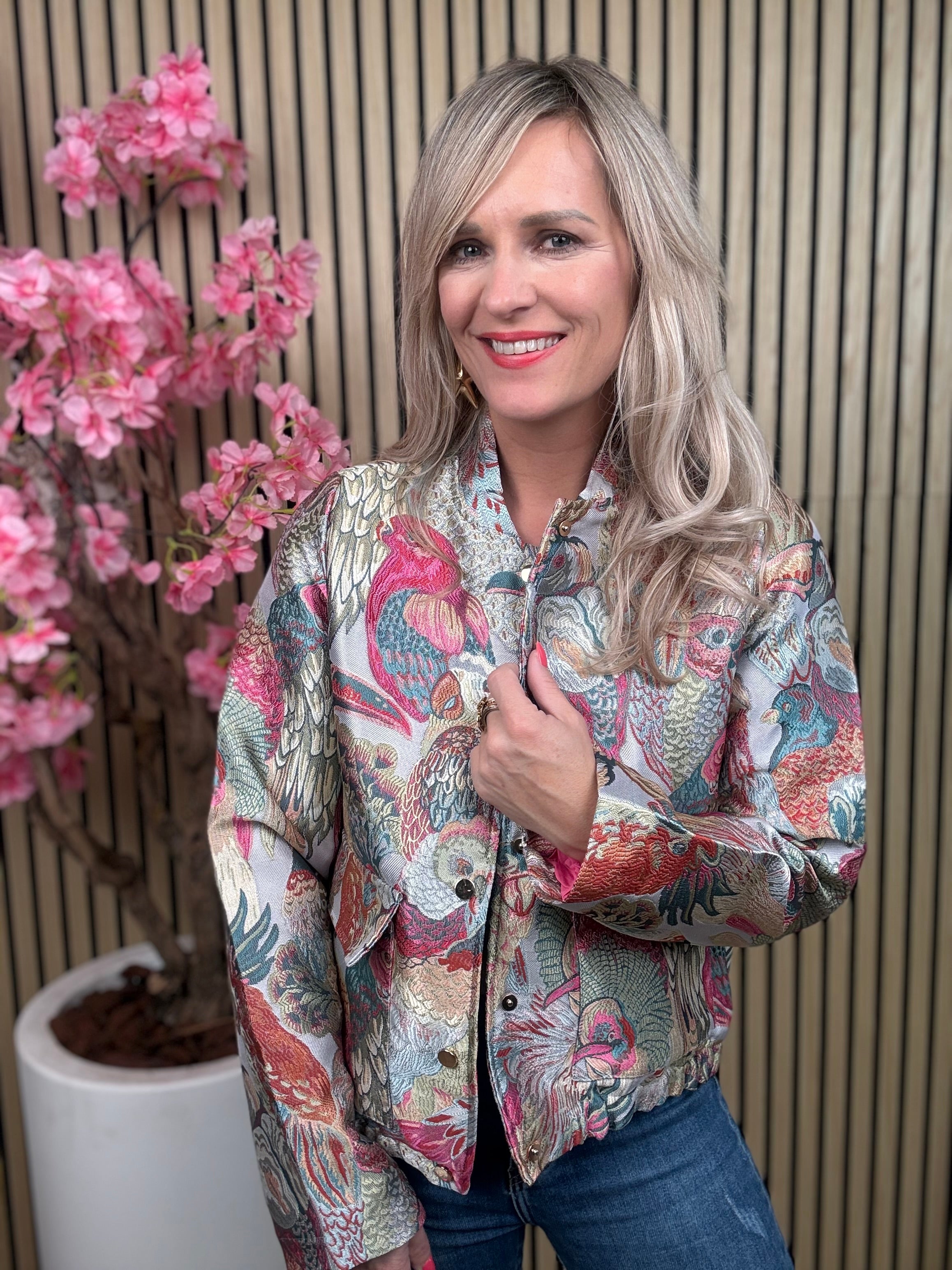 Bomberjack Lang | Vogel | Roze