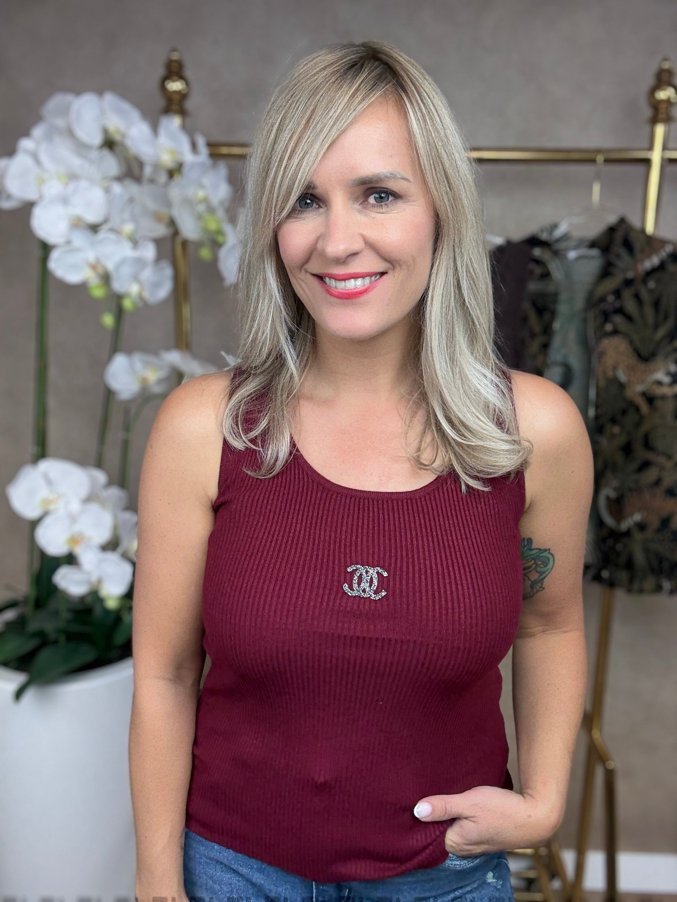 Top | Basic | Bordeaux rood