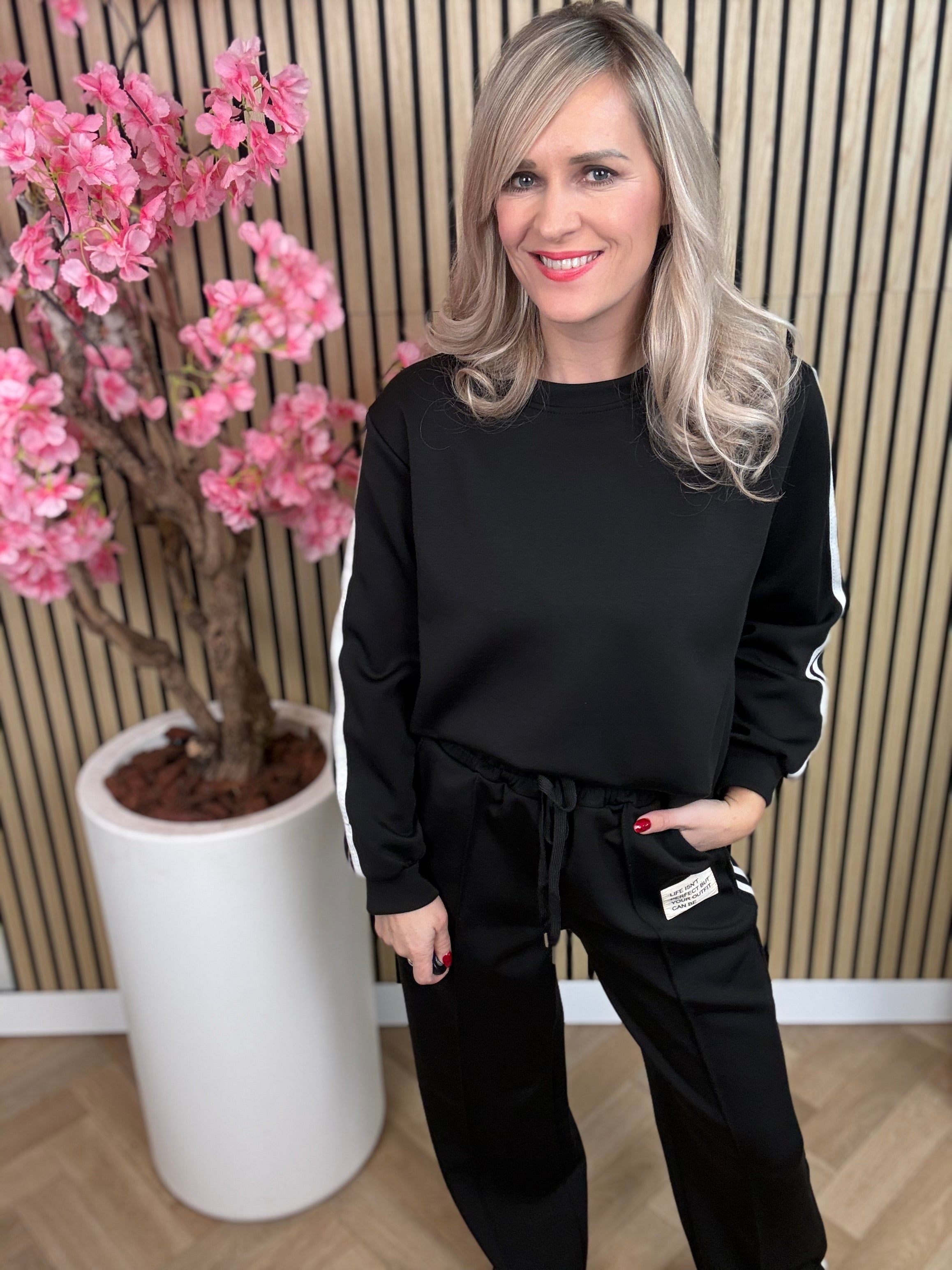 2-Delige set | Streep | Zwart