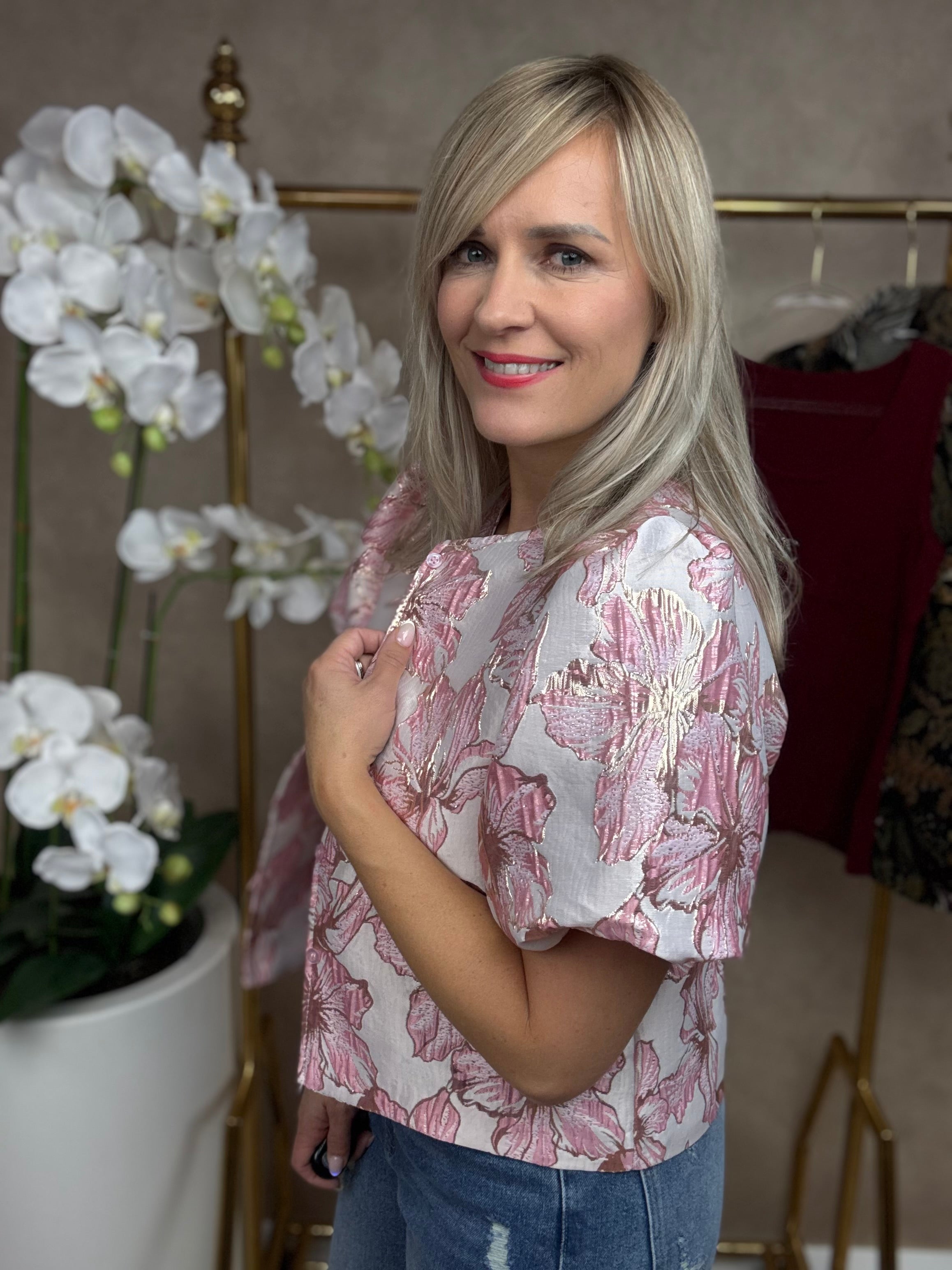 Top | Flower | Roze-goud